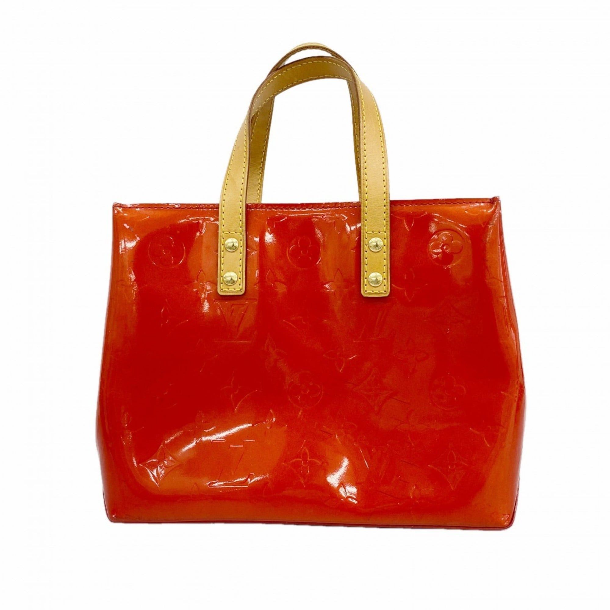 Louis Vuitton Vernis Reed PM Handbag M91088 Rouge Women's