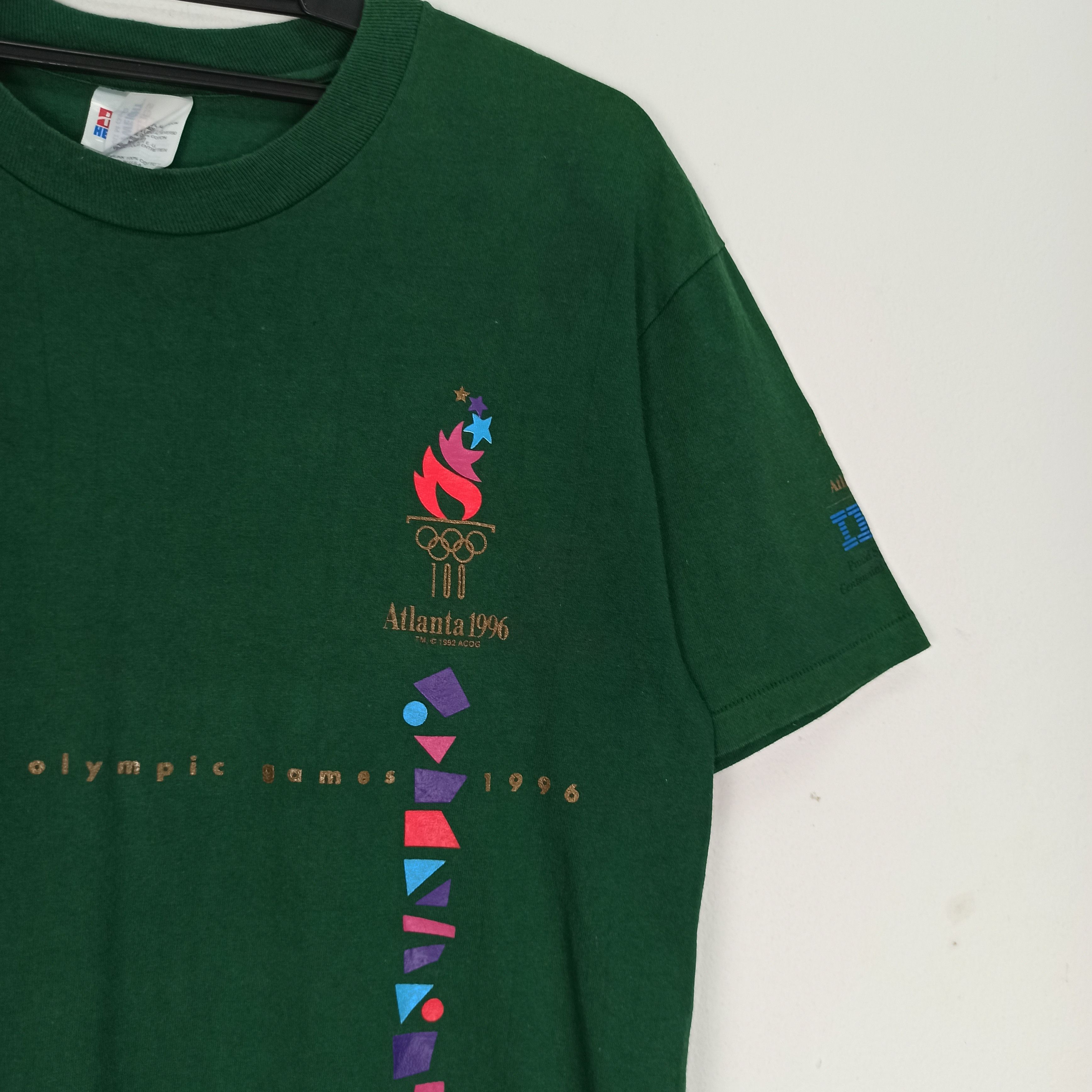 USA Olympics Vintage Atlanta 1996 Summer Olympic Games Tshirt Size US M / EU 48-50 / 2 - 2 Thumbnail