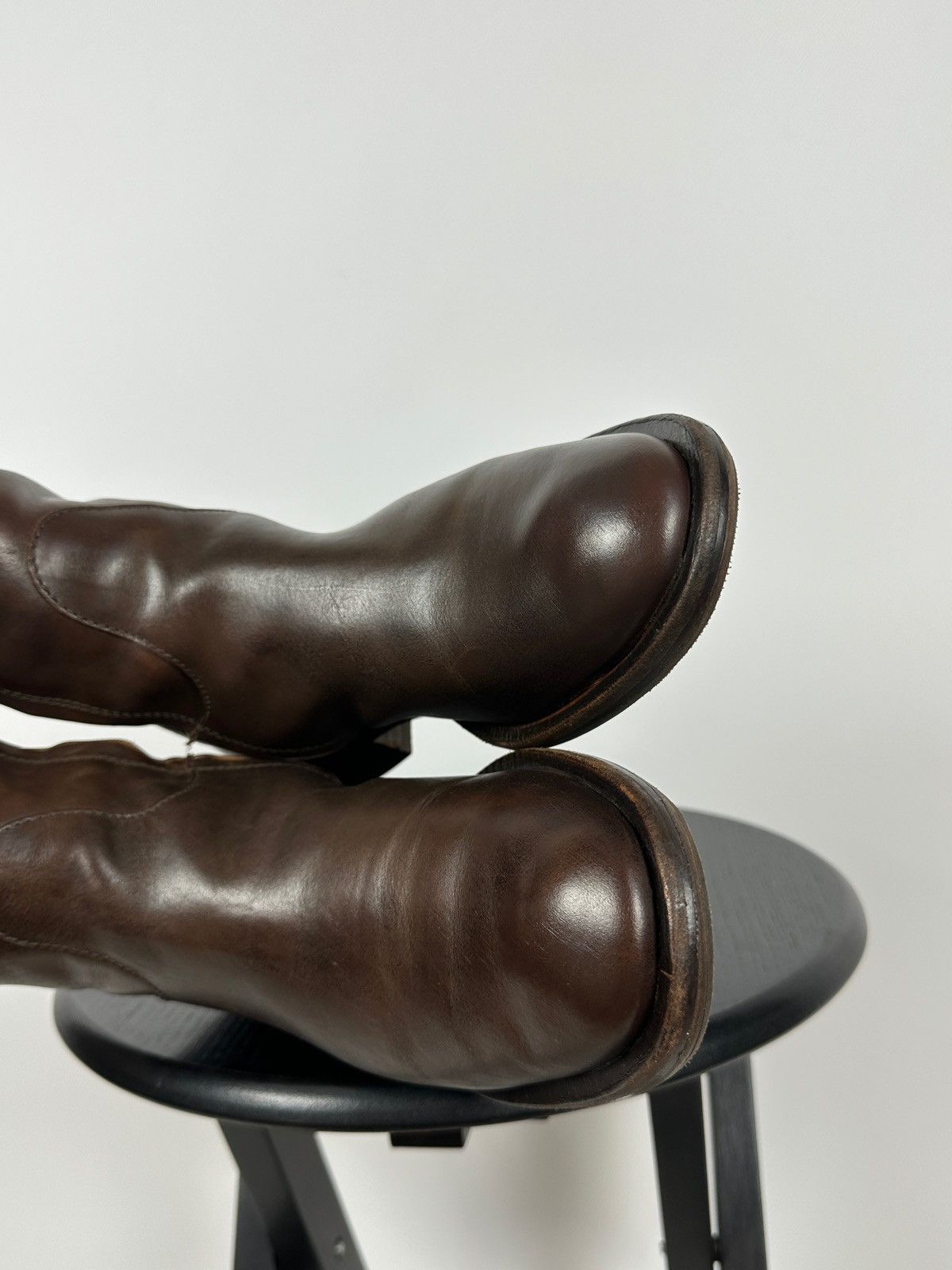 Brunello Cucinelli Brunello Cucinelli Brown Leather Riding Boots Size US 10 / IT 40 - 21 Thumbnail