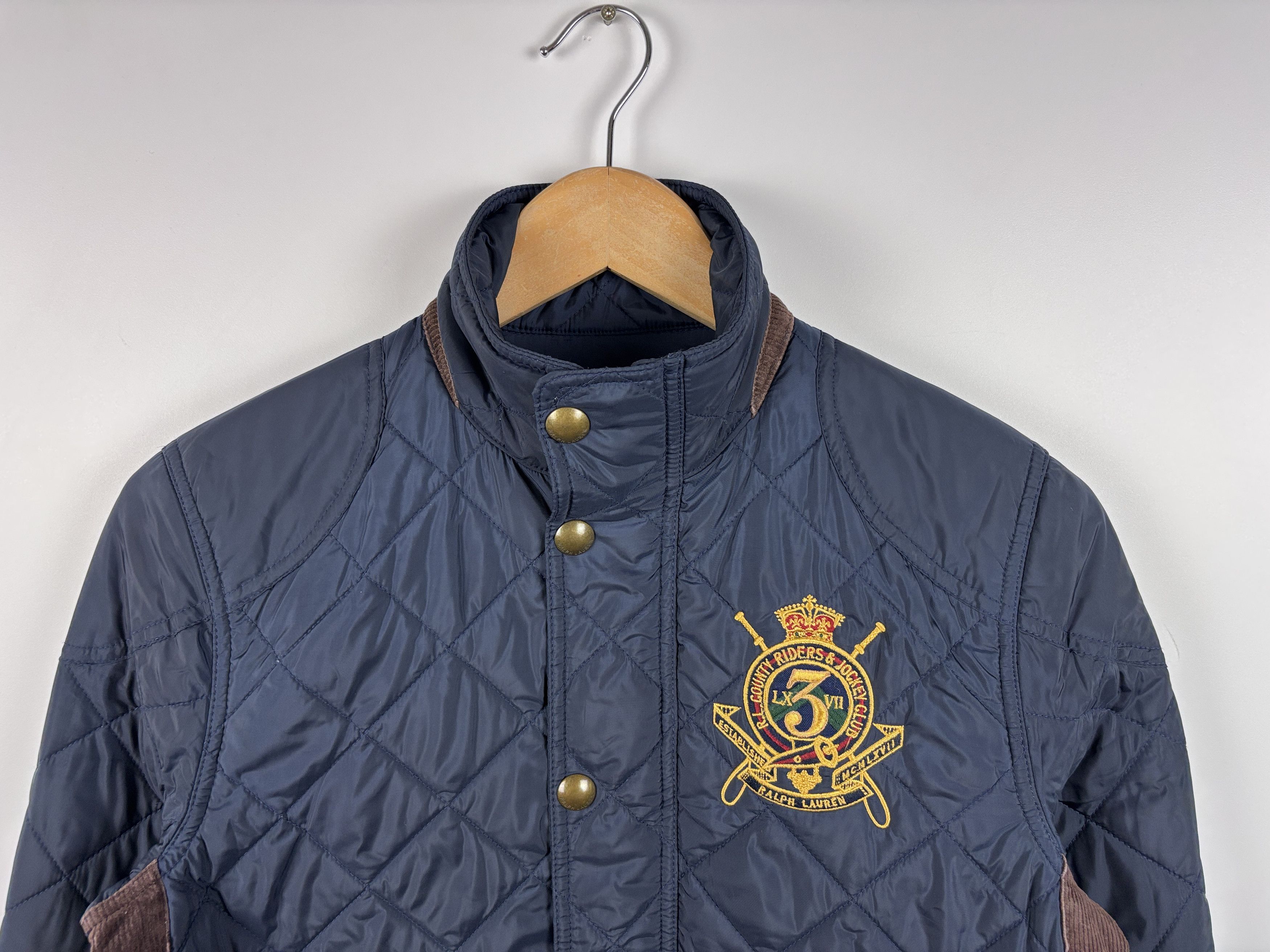 Polo Ralph Lauren × Vintage Ralph Lauren Sport County Riders Jockey Club Quilted Jacket Size S / US 4 / IT 40 - 2 Thumbnail