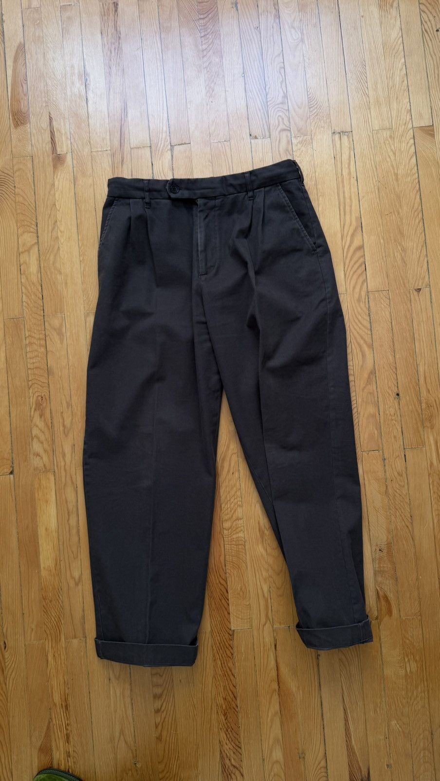 Mfpen Pleated wide cotton Mfpen trousers Size US 32 / EU 48 - 1 Thumbnail