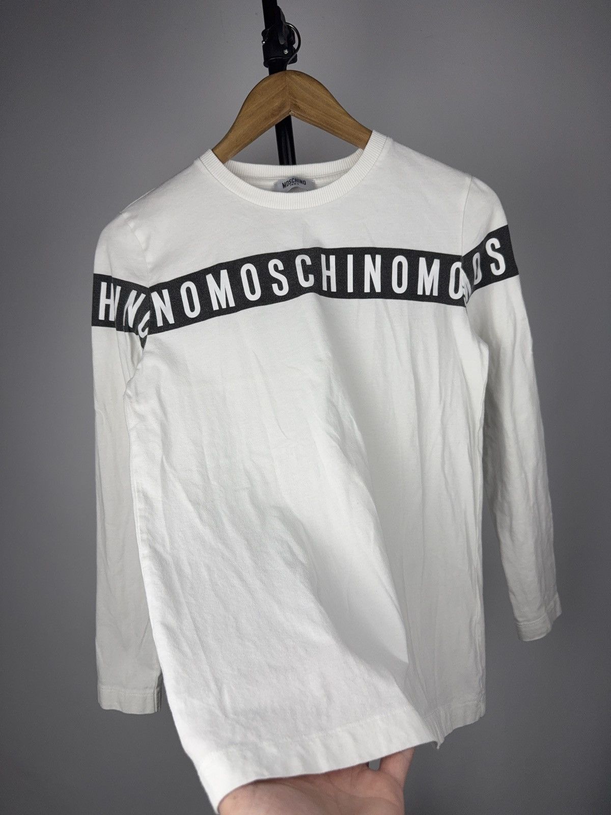 Moschino Luxury 00s Moschino Teen Logo Long Sleeve Womens XS Size XS / US 0-2 / IT 36-38 - 3 Thumbnail