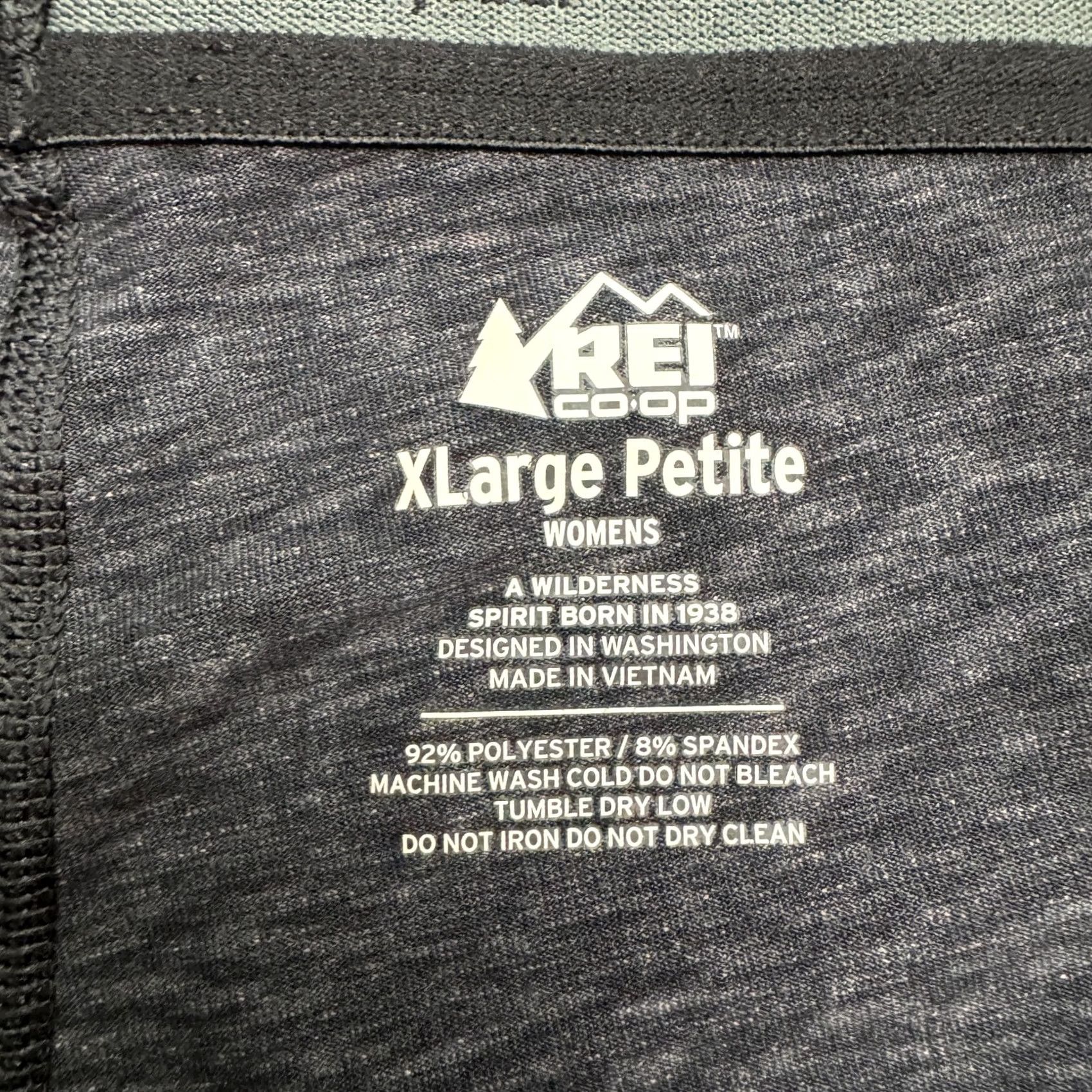 Vintage REI Co-Op Midweight Baselayer Thermal Leggings Womens XL Heathered Black Active Size 40" / US 18 - 4 Thumbnail