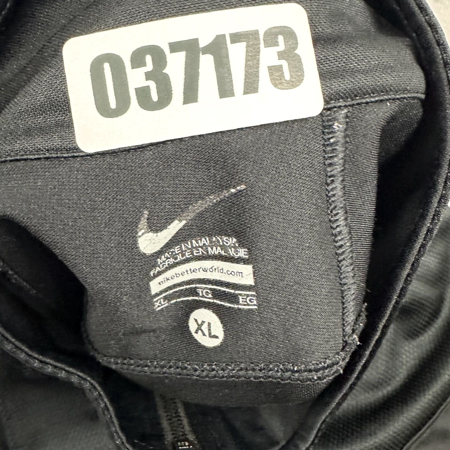 Nike Nike Jacket XL Men Black Windbreaker Full Zip Reflective Pockets Sports Size US XL / EU 56 / 4 - 8 Thumbnail