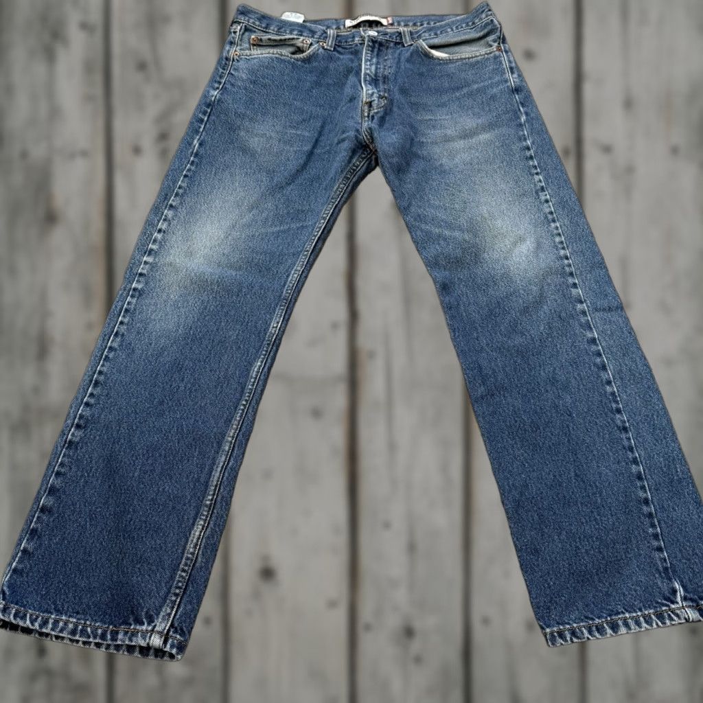 Levi's Levi's 505 Jeans Mens 36x30 Blue Distressed 5-Pocket Denim Regular Straight Red Tab Casual Comfortable Classic USA Brand Mens Size US 36 / EU 52 - 1 Thumbnail