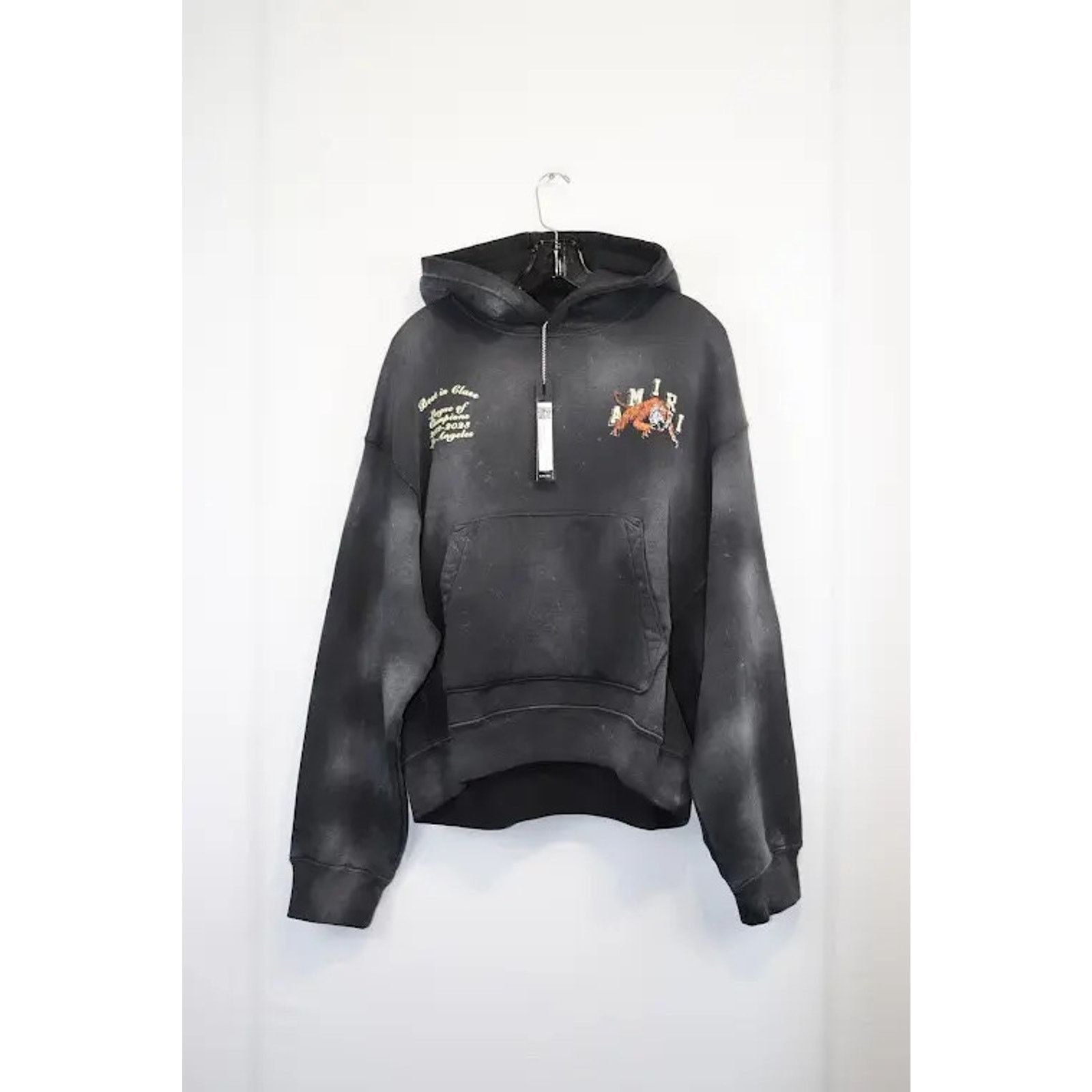 Amiri o1rshd1 Tiger Varsity Hoodie in Black Size US XXL / EU 58 / 5 - 2 Thumbnail