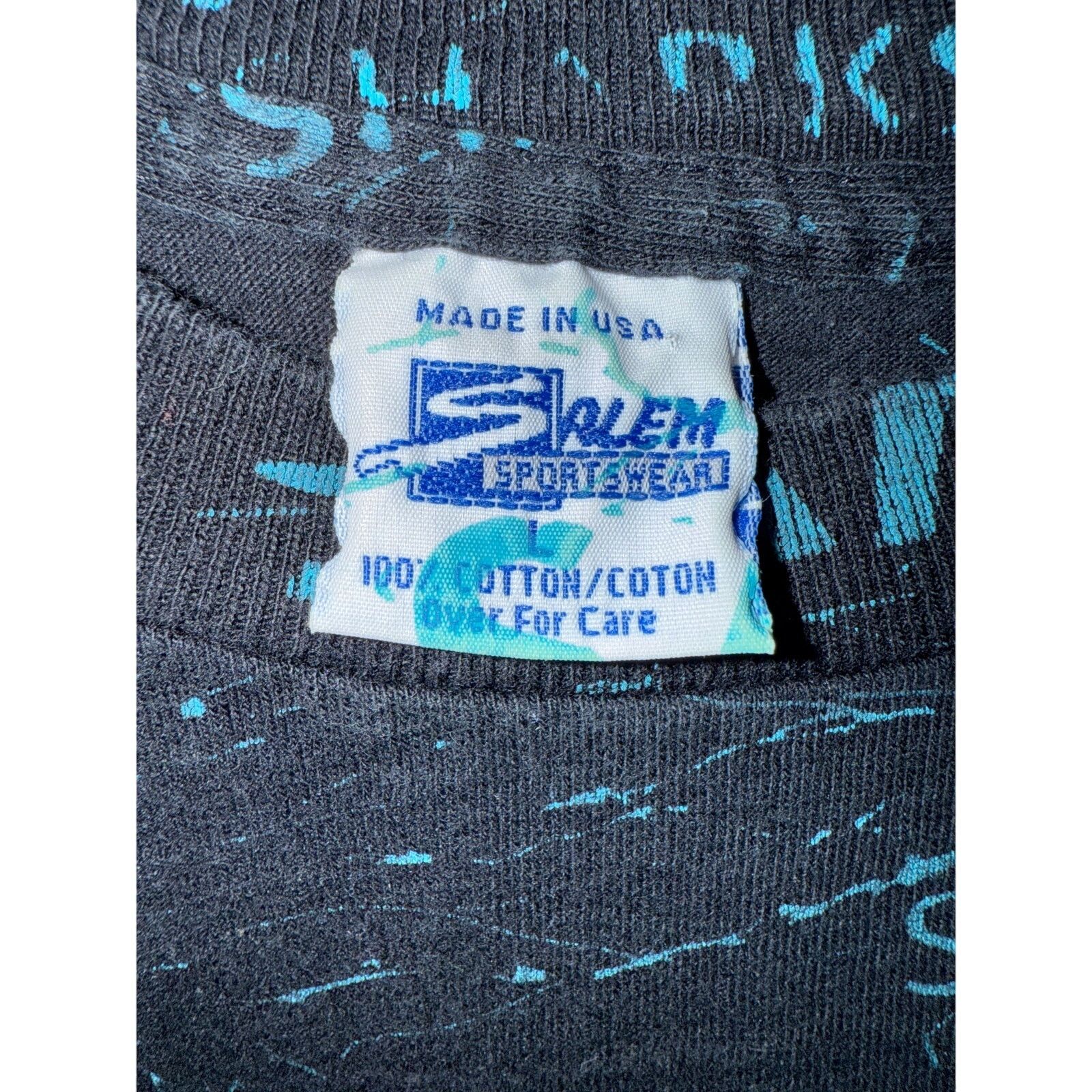 Salem Sportswear Vintage San Jose Sharks AOP Tee Size US L / EU 52-54 / 3 - 3 Thumbnail