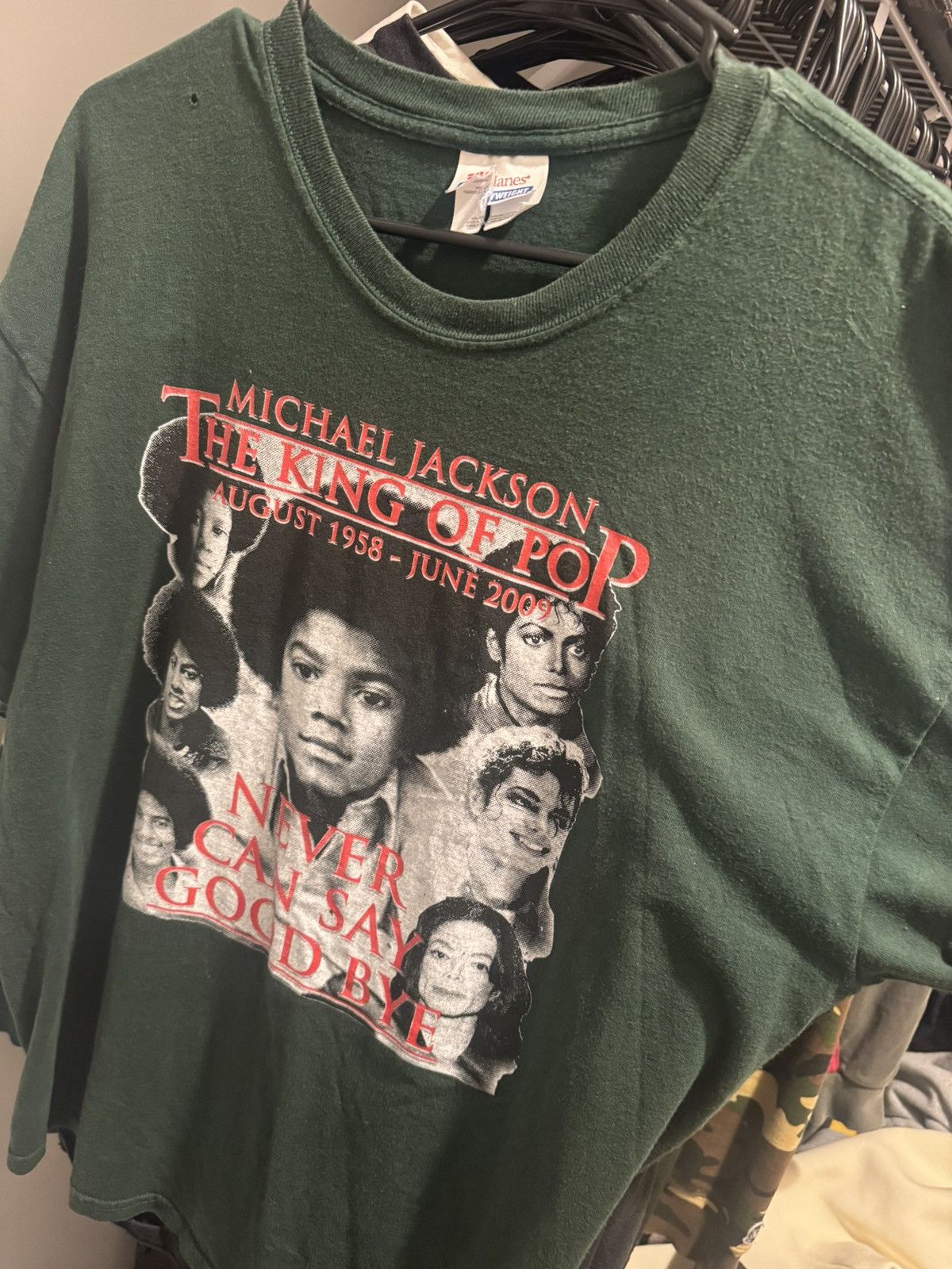 Hanes Michael Jackson “The King Of Pop” Vintage Tee Size US XL / EU 56 / 4 - 2 Thumbnail