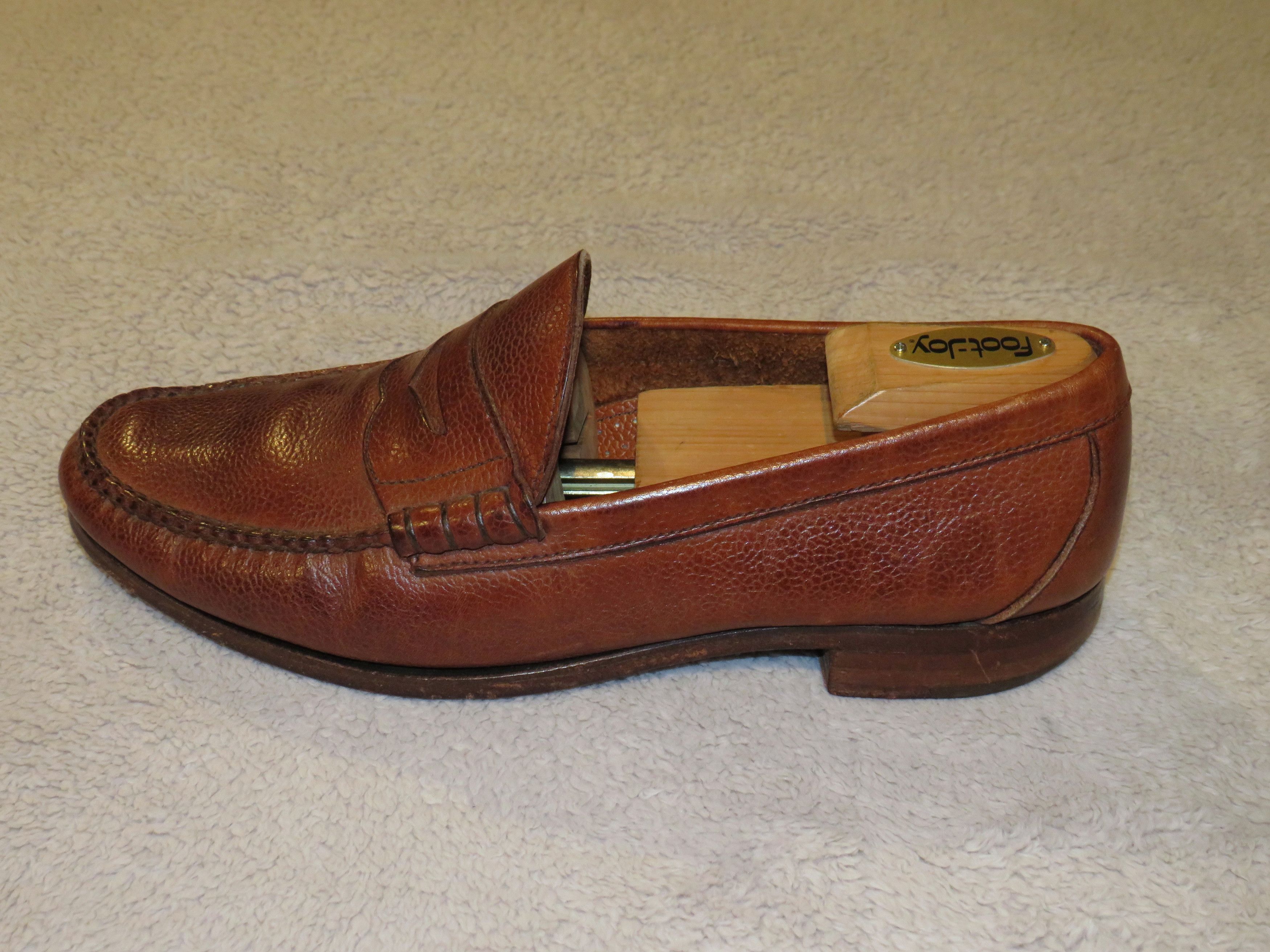 Paul Stuart Designed by Edward Green Brown Grain Leather Moccasins 10.5M Size US 10.5 / EU 43-44 - 4 Thumbnail