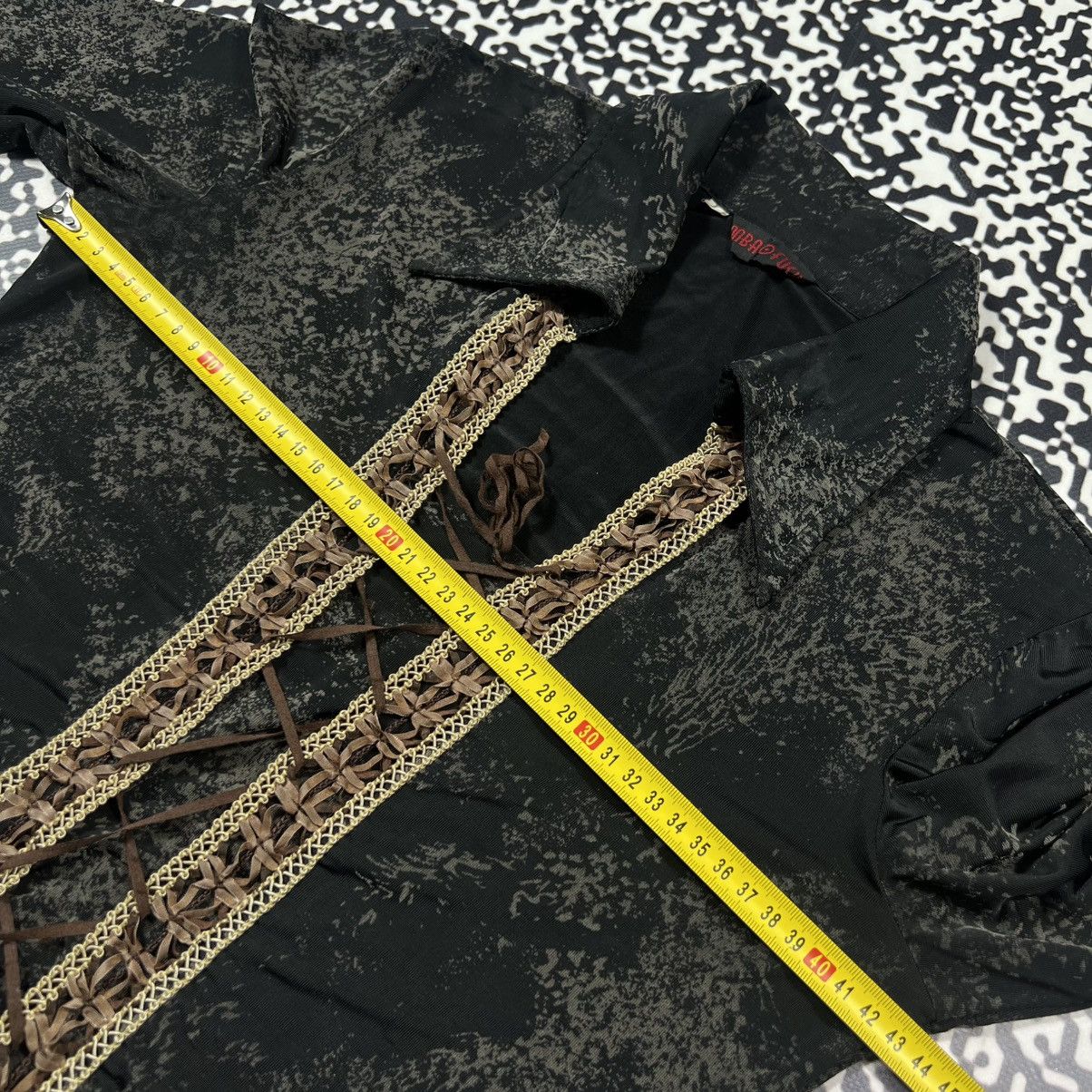 Japanese Brand Vintage Y2K Japanese Front Lace Up Napoleon 90s Style Shirt Size L / US 10 / IT 46 - 14 Thumbnail