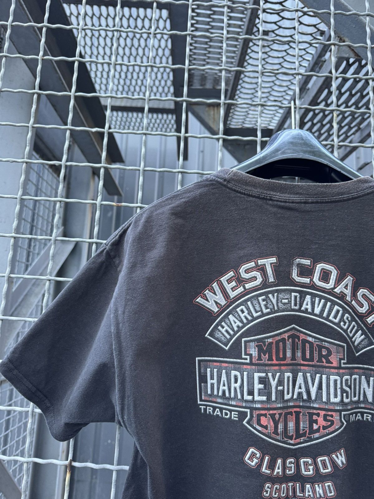 Harley Davidson × Vintage Harley Davidson West Coast T Shirt Scotland y2k Size US L / EU 52-54 / 3 - 11 Thumbnail
