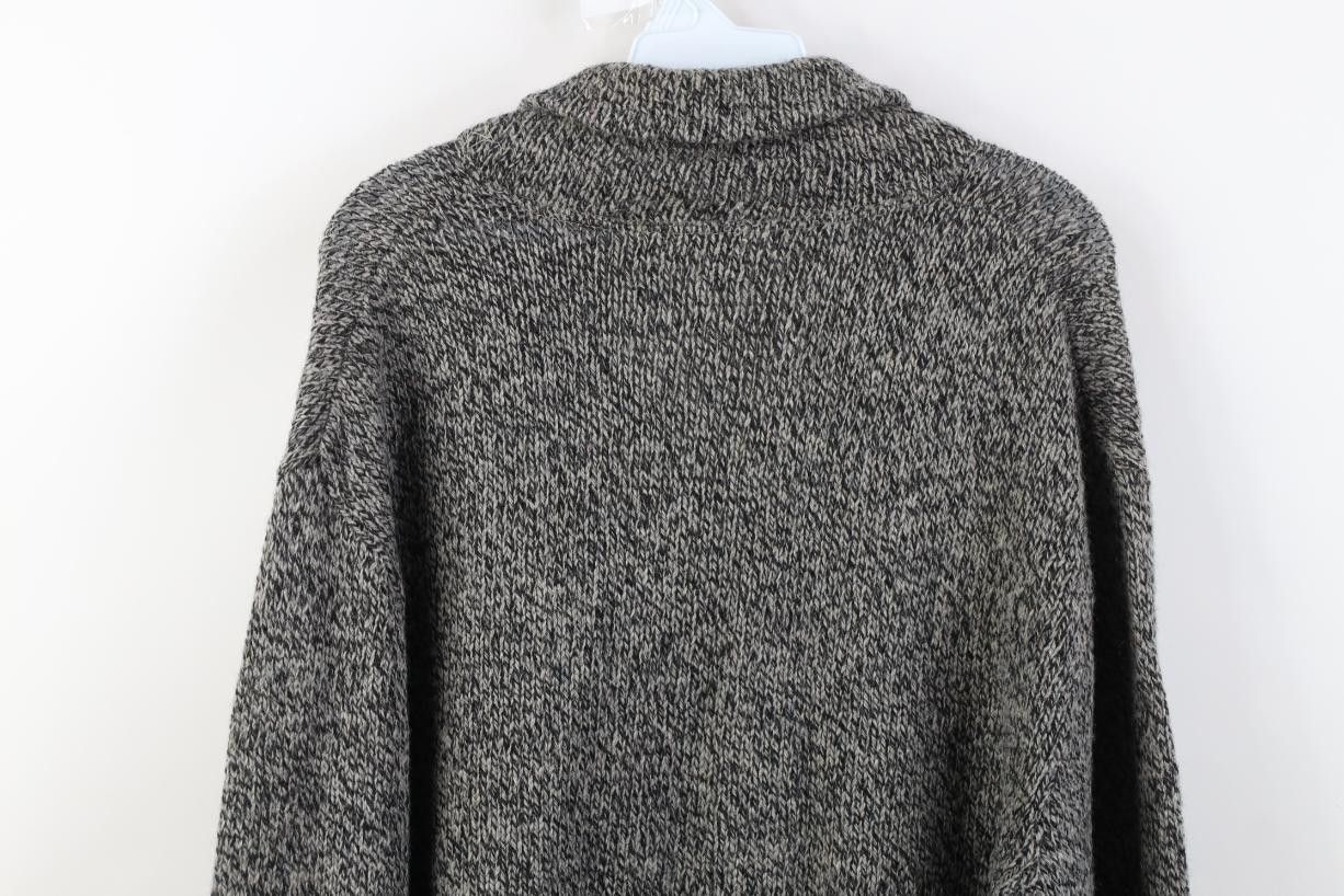 American Eagle Outfitters Vintage 90s American Eagle Blend Knit Shawl Sweater Gray USA Size US L / EU 52-54 / 3 - 9 Thumbnail