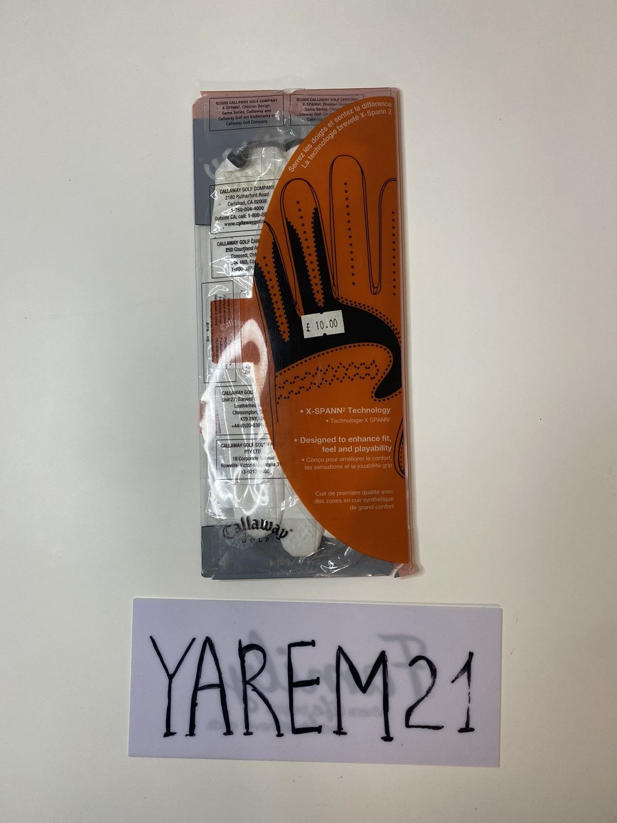 Callaway Callaway golf glove Size ONE SIZE - 2 Thumbnail