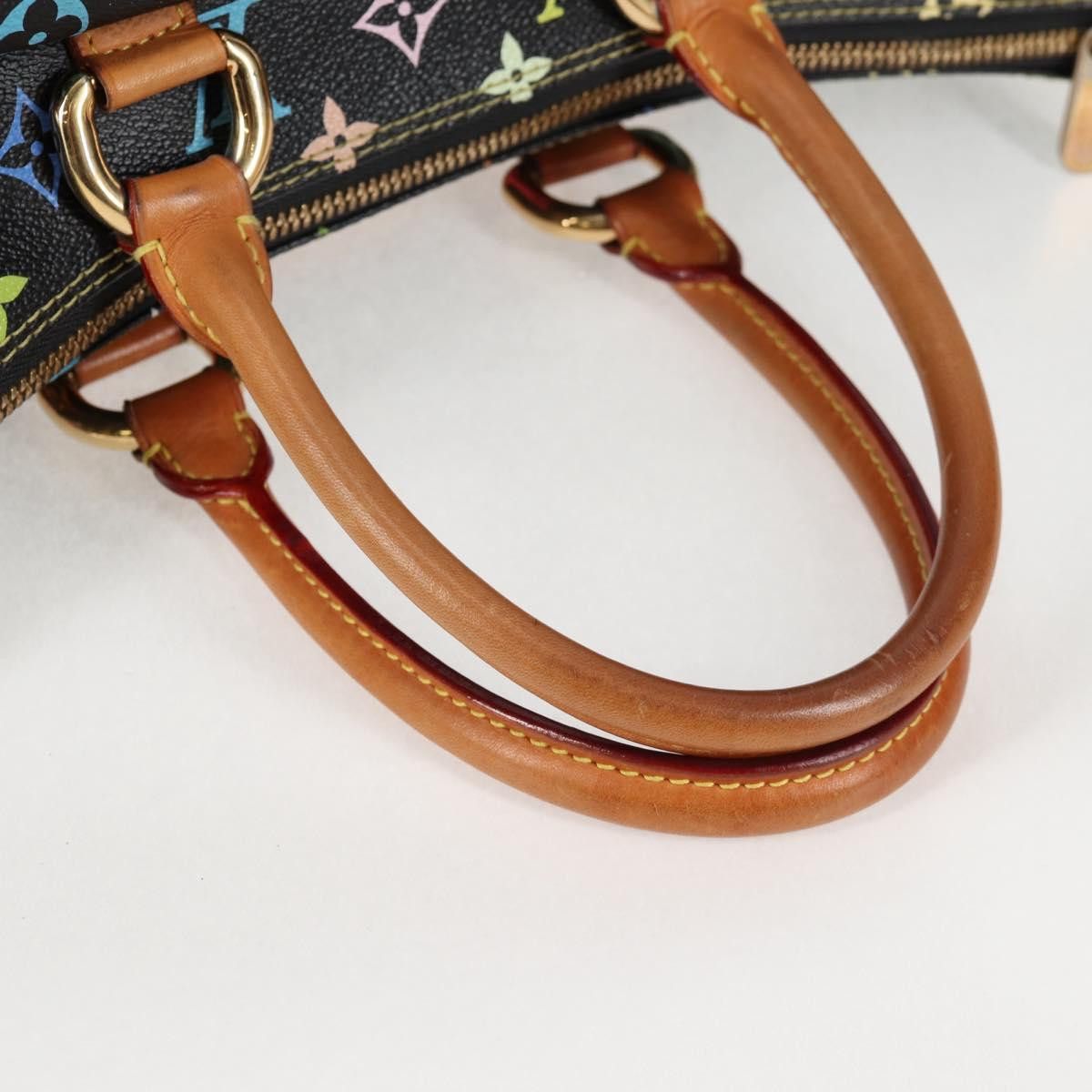 Louis Vuitton LOUIS VUITTON Monogram Multicolor Rita Tote Bag Black M40126 Size ONE SIZE - 7 Thumbnail
