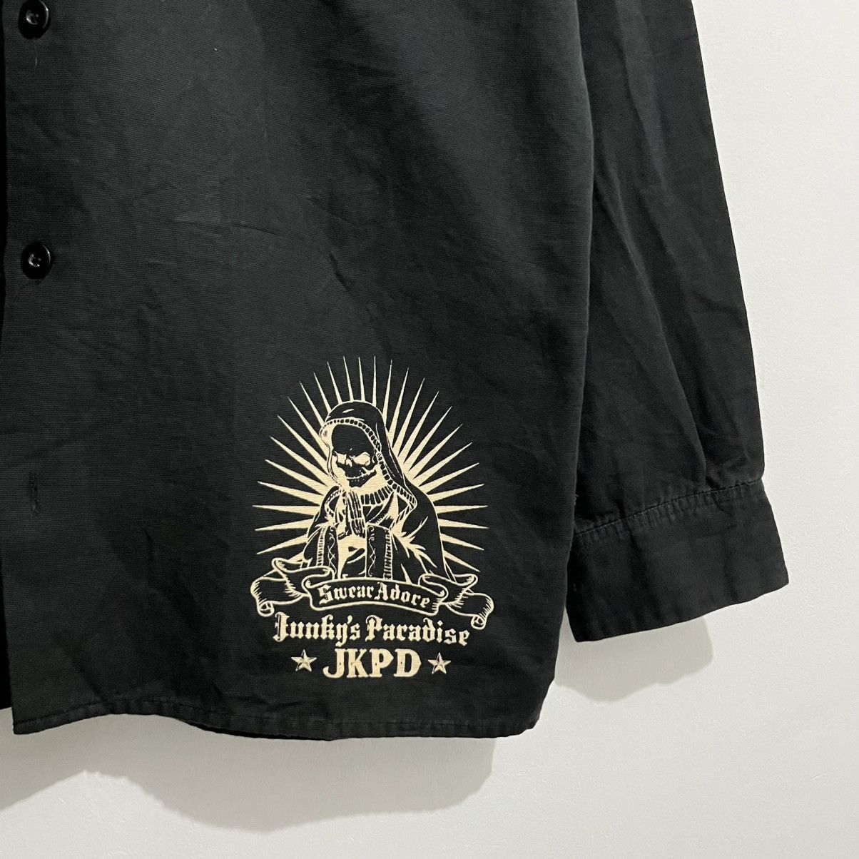Japanese Brand JKPD Junky’s Paradise Graphic Shirt - Black Size US L / EU 52-54 / 3 - 8 Thumbnail