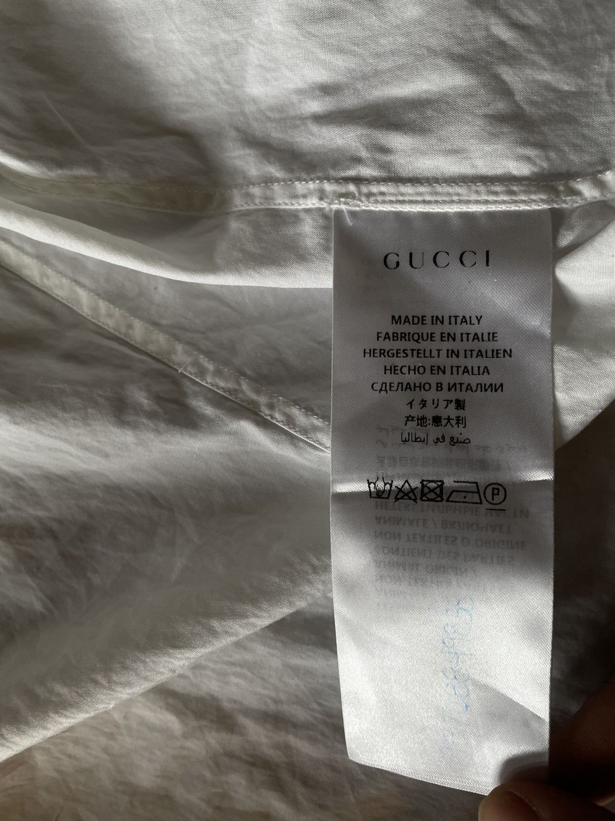Gucci gucci white dress shirt Size US M / EU 48-50 / 2 - 6 Thumbnail