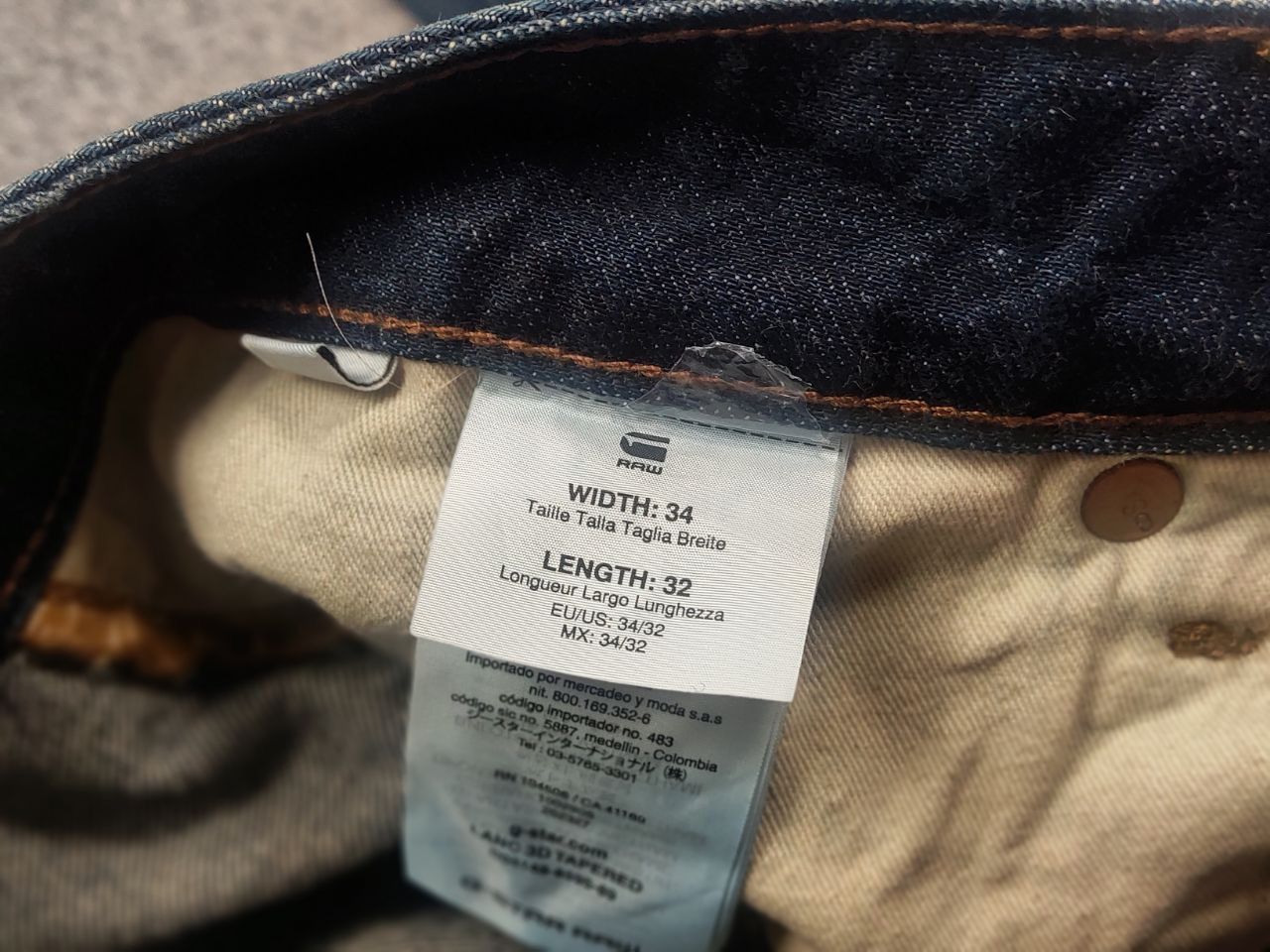 G-Star G Star Raw lanc 3d tapered Faded Denim Jeans Vintage LGB Size US 34 / EU 50 - 17 Thumbnail