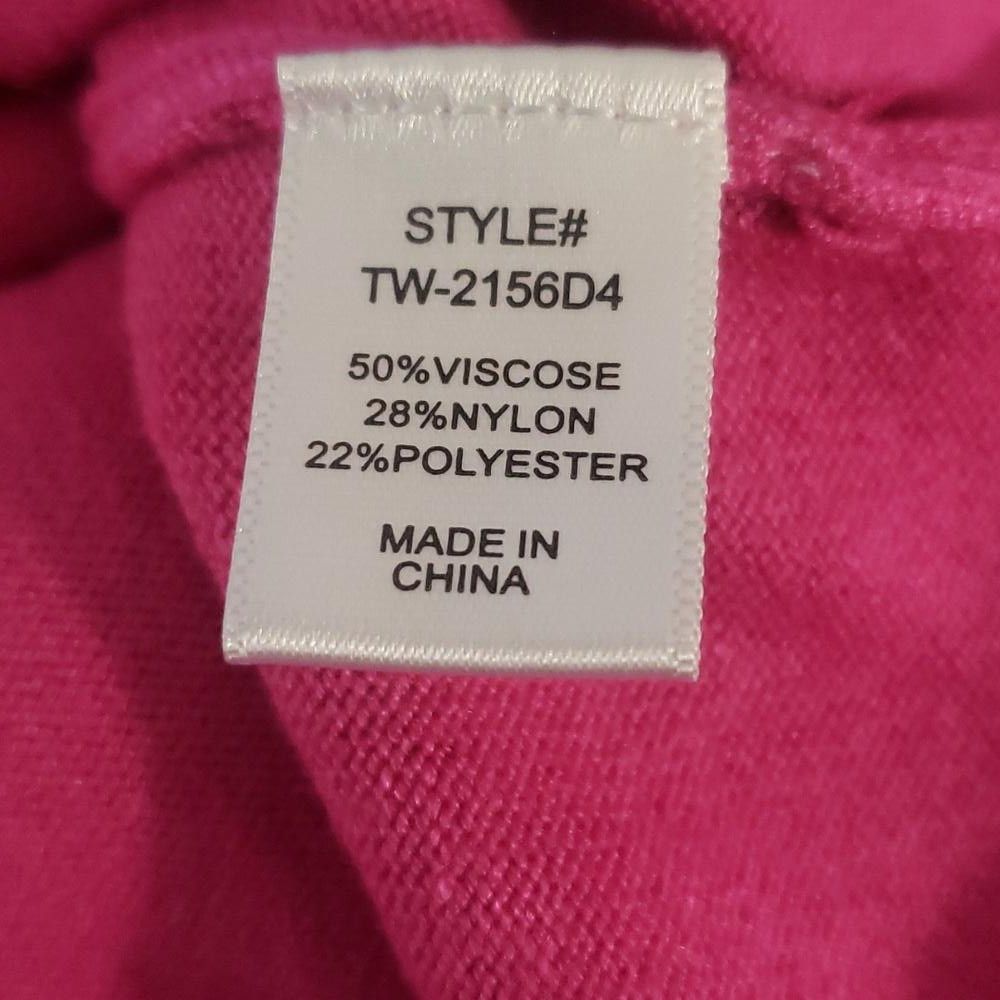 Designer CT905 Zenana Pink Scoop Neck Ladies Sweater L Size L / US 10 / IT 46 - 6 Thumbnail