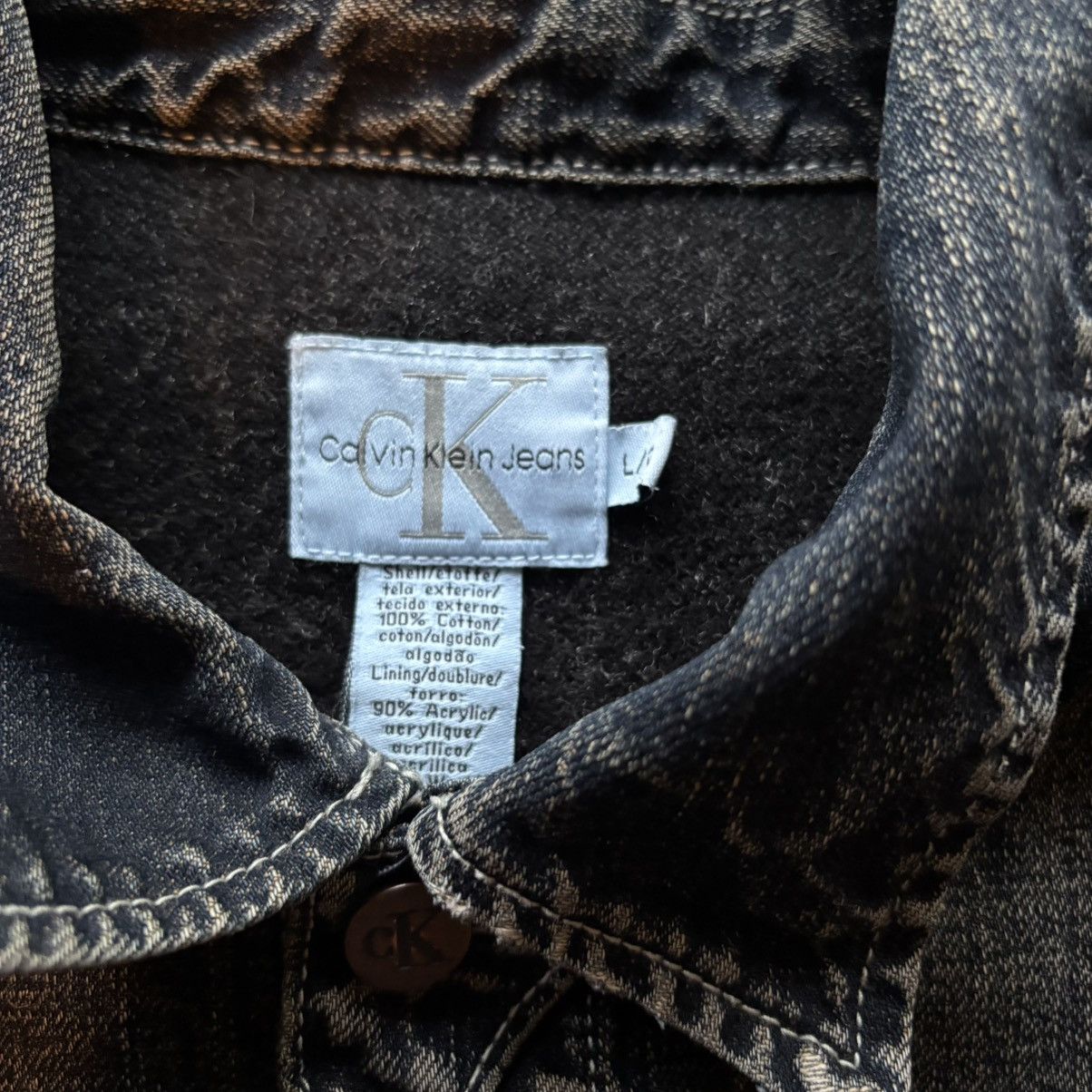 Calvin Klein VINTAGE CLAVIN KLEIN Cropped Denim Jacket Size US L / EU 52-54 / 3 - 2 Thumbnail