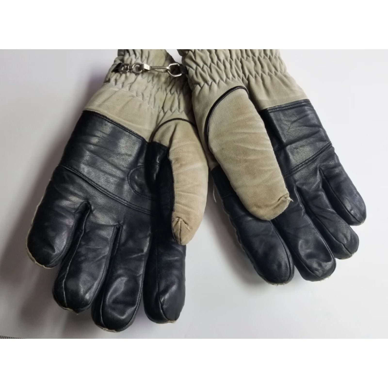 Vintage GORE-TEX Winter Gloves Gray Black Lined Nylon Mens Size Large Conroy Glove Inner Size ONE SIZE - 3 Thumbnail