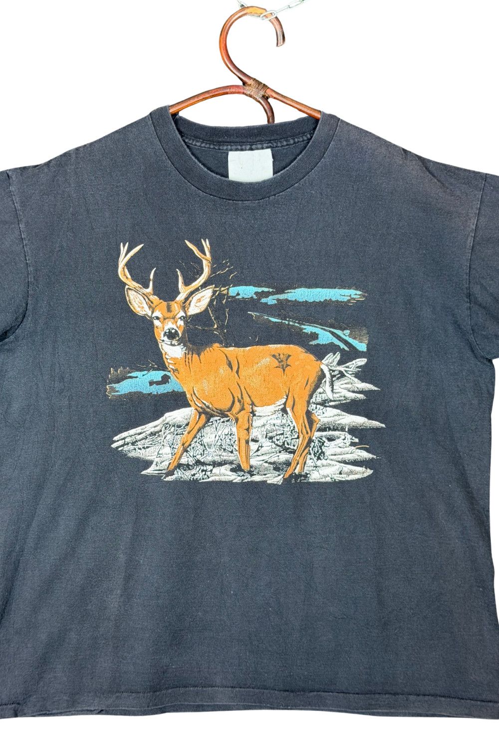 Vintage Vintage 90s Deer Wildlife Graphic T-Shirt USA Single Stitch Size US L / EU 52-54 / 3 - 3 Thumbnail