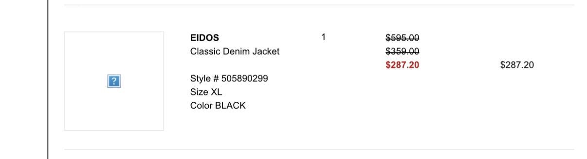 Eidos Napoli Classic Black Denim Jacket EIDOS Size US XL / EU 56 / 4 - 4 Thumbnail