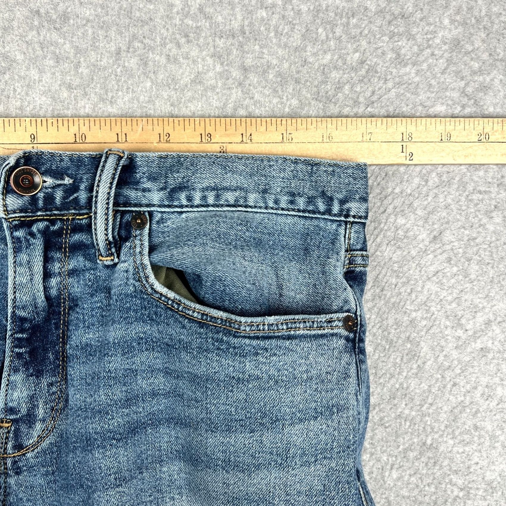 Todd Snyder Todd Snyder Slim Fit Jeans Mens 33x32 Blue Stretch Denim Pants Huckberry Size US 33 - 5 Thumbnail