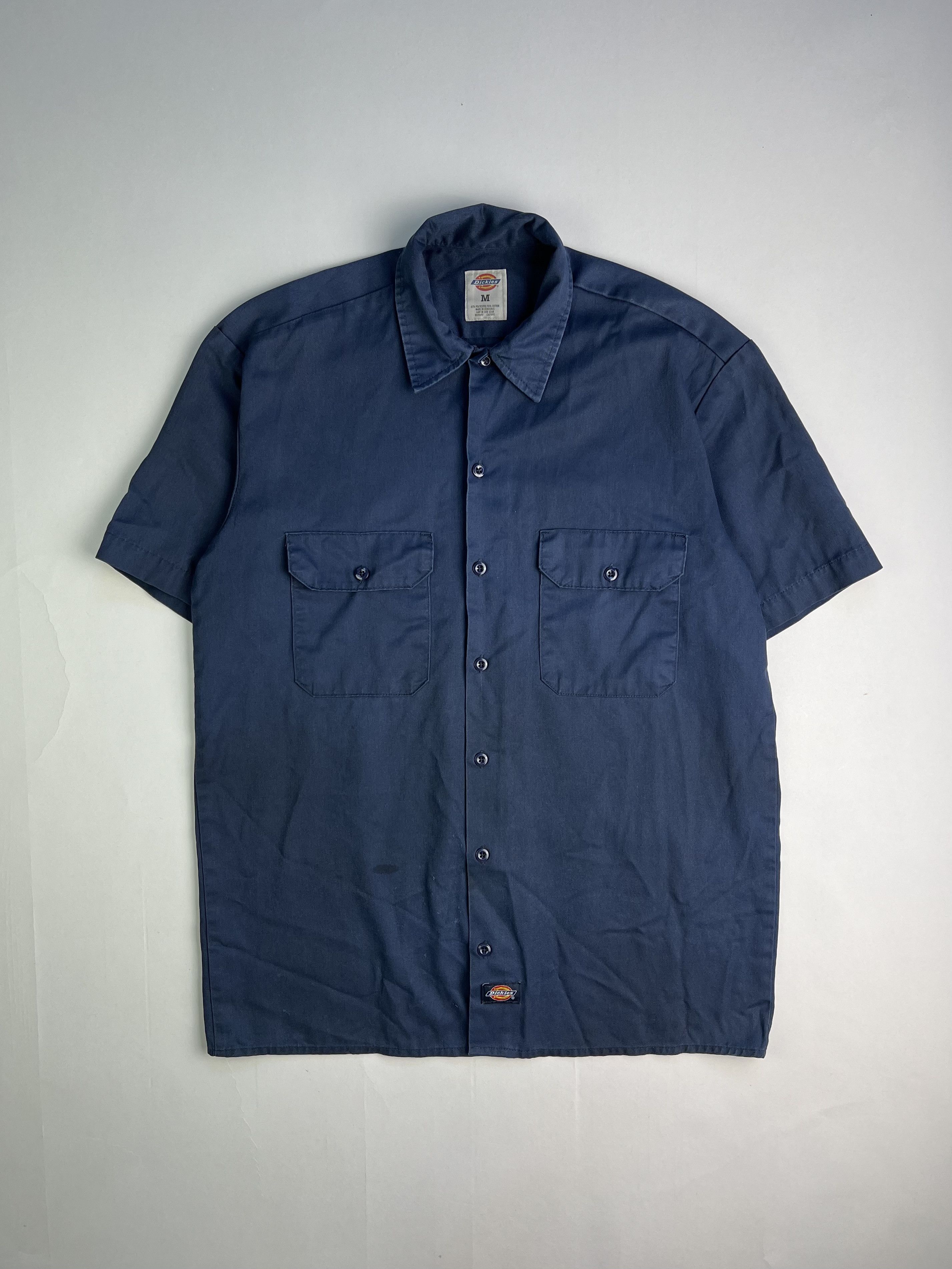 Dickies × Vintage Vintage Dickies Work Shirt Navy Blue Medium Size US M / EU 48-50 / 2 - 1 Thumbnail