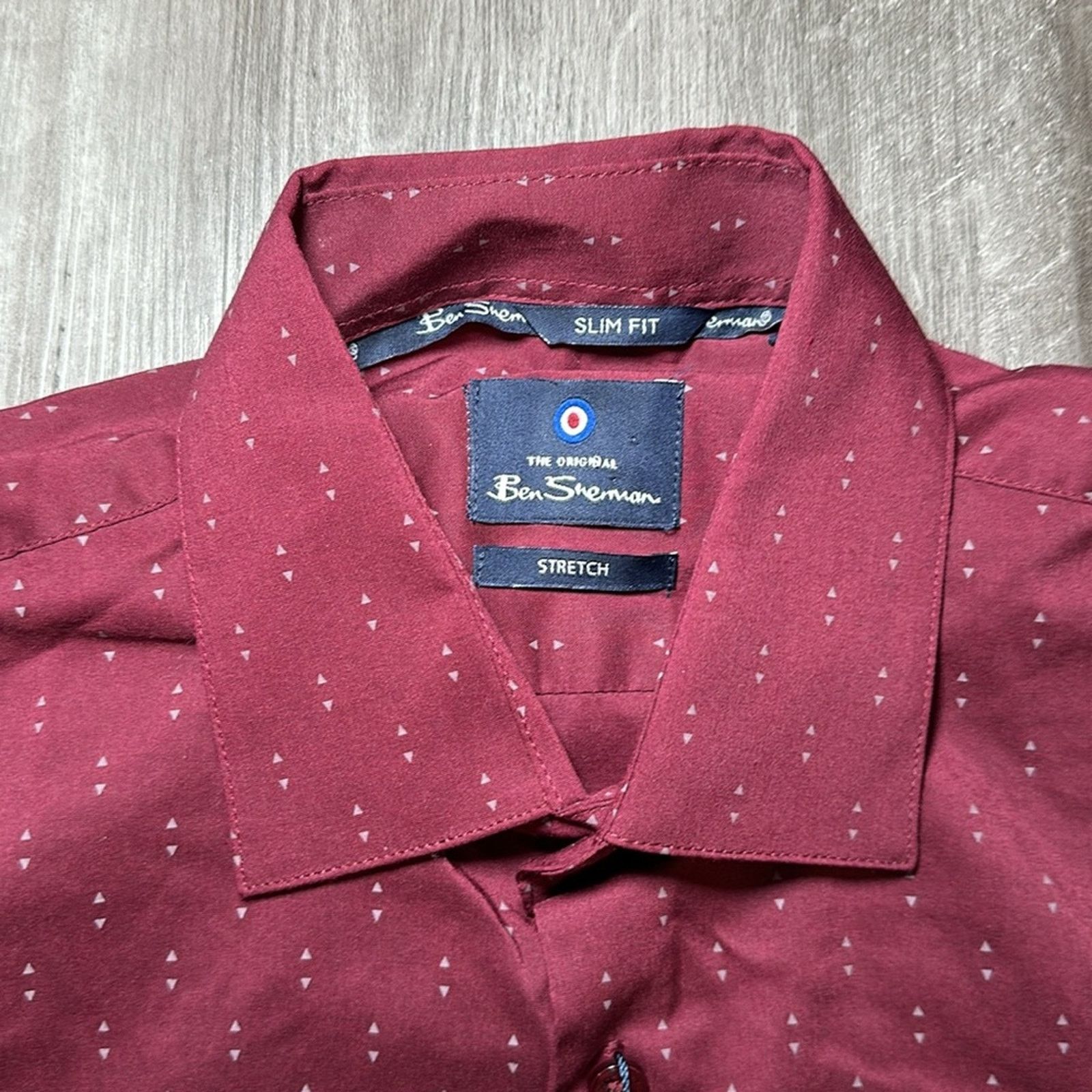 Ben Sherman Ben Sherman Stretch Slim Fit Long Sleeve Button Down - Small Size US S / EU 44-46 / 1 - 5 Thumbnail