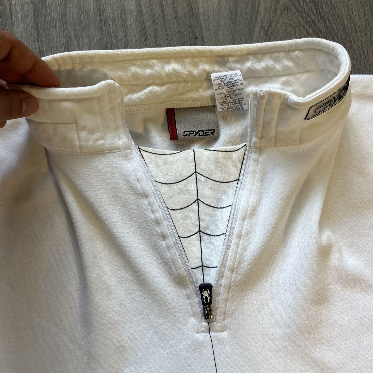 Spyder VTG 2000s Spyder SpiderWeb Long Sleeve Quarter Zip Sweater Size US L / EU 52-54 / 3 - 4 Thumbnail