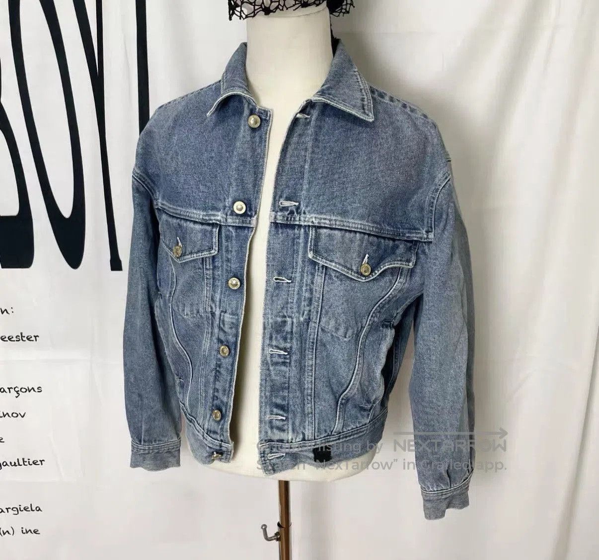 Versace Jeans Couture Blue Denim Jacket. Size US M / EU 48-50 / 2 - 2 Thumbnail