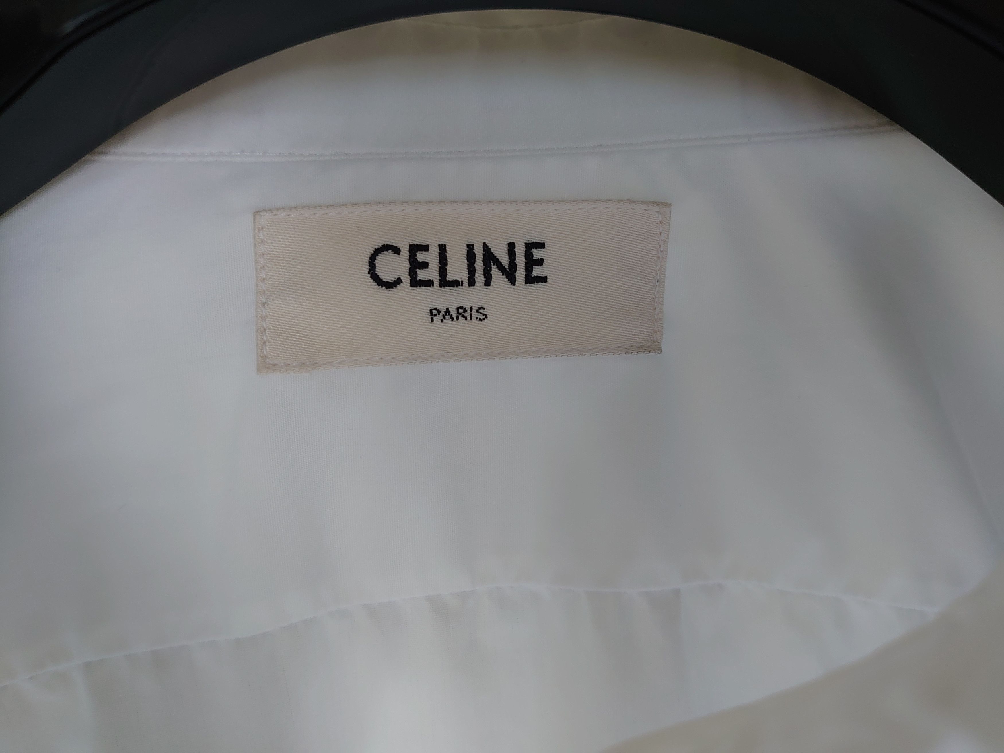 Celine CELINE, white dress shirt, size 41 (small Medium) Size US M / EU 48-50 / 2 - 6 Thumbnail