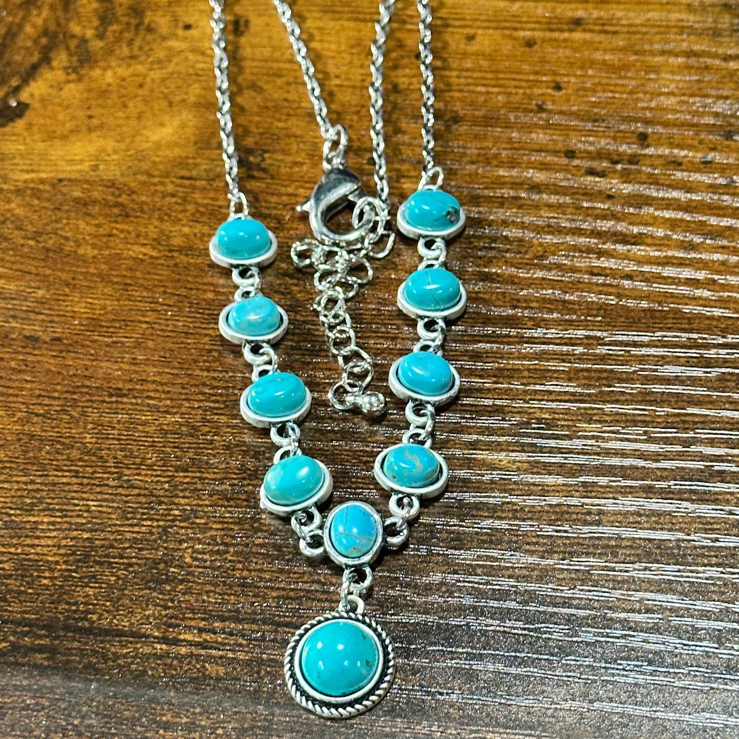 Other Unique Handmade Turquoise Necklace, Cowgirl Southwestern Adj Size ONE SIZE - 8 Thumbnail