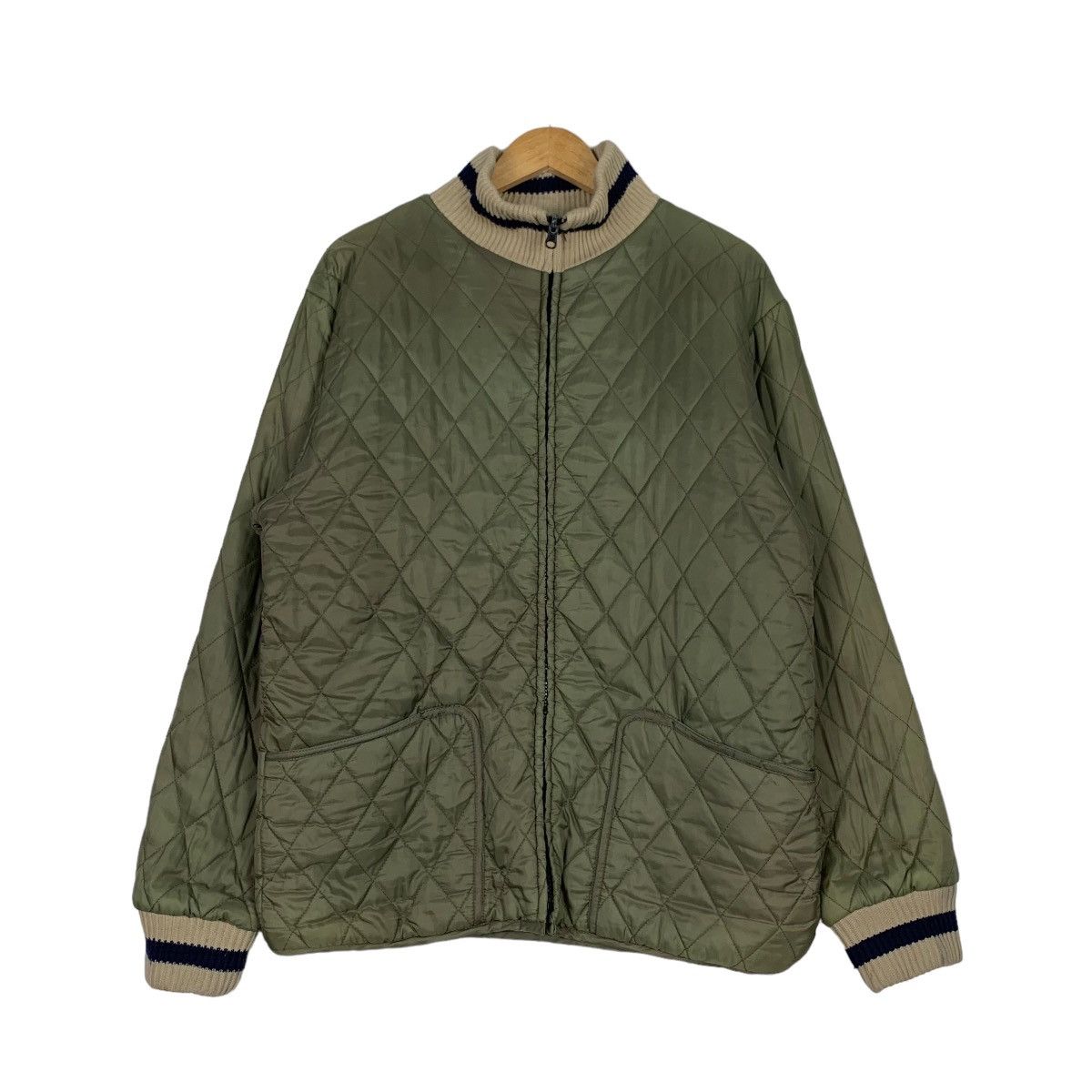 Japanese Brand FIRST PARKING Quilted Fleece Reversible Jacket #0946-C42 Size US M / EU 48-50 / 2 - 1 Thumbnail