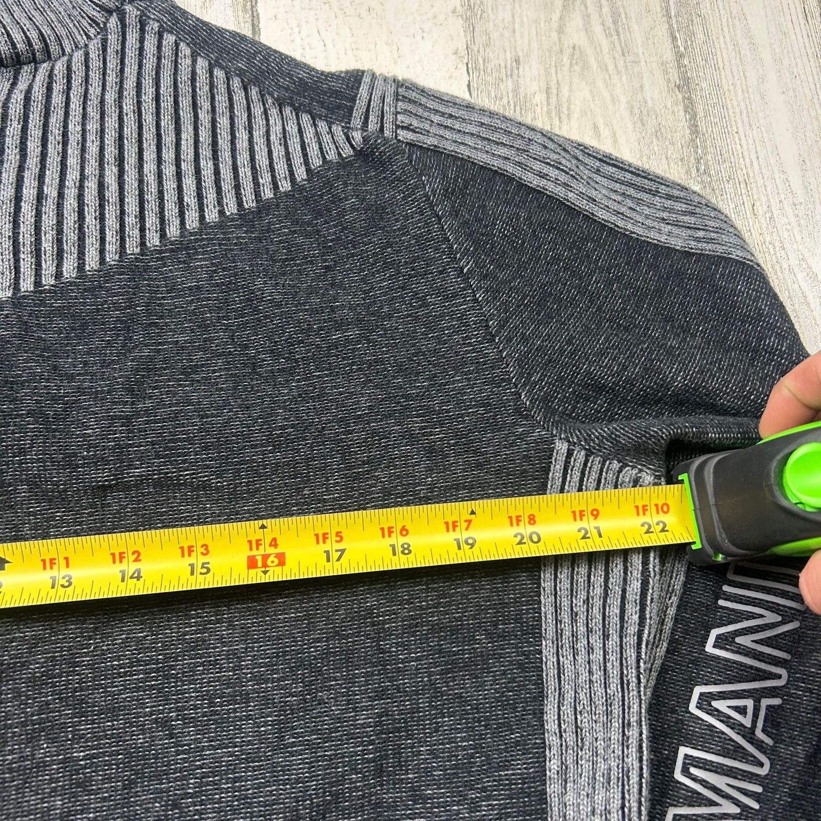 Armani Exchange Armani Exchange Full-Zip Sweater Gray Black Size Men's Large Size US L / EU 52-54 / 3 - 13 Thumbnail