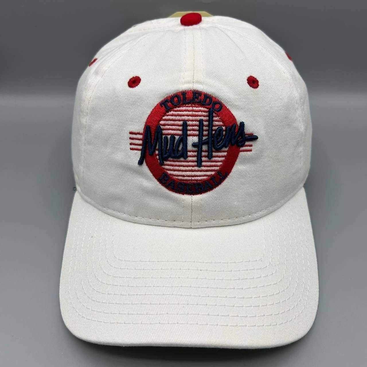 The Game Vintage Toledo Mud Hens Hat Men White MiLB Strap Back Cotton Size ONE SIZE - 1 Thumbnail