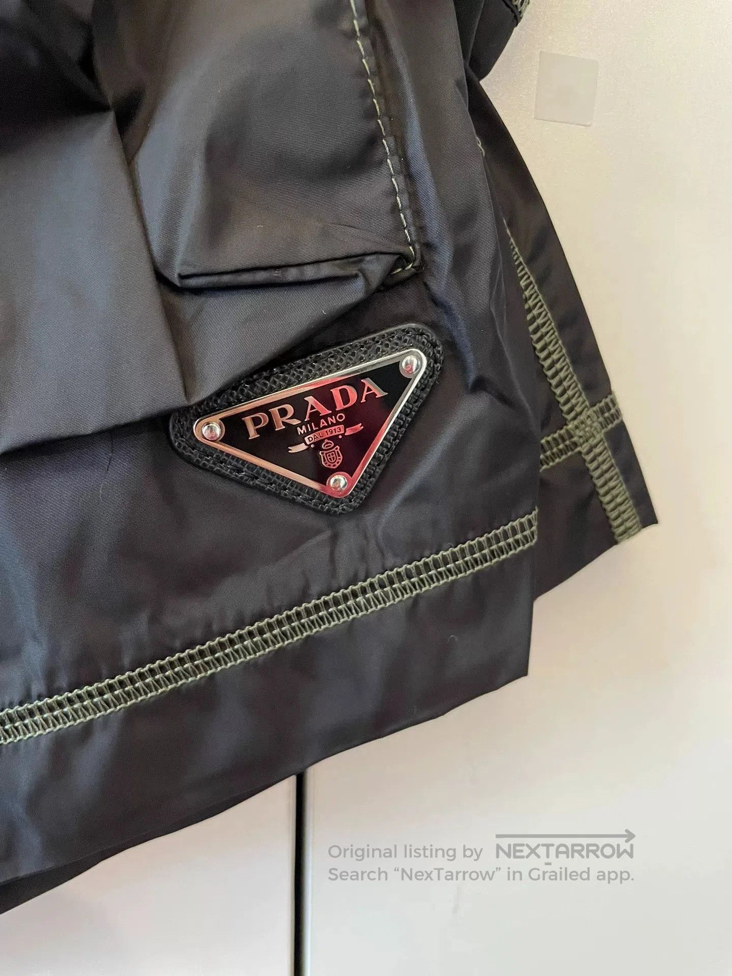 Prada Prada Triangle Logo Shorts. Size 35" - 4 Thumbnail