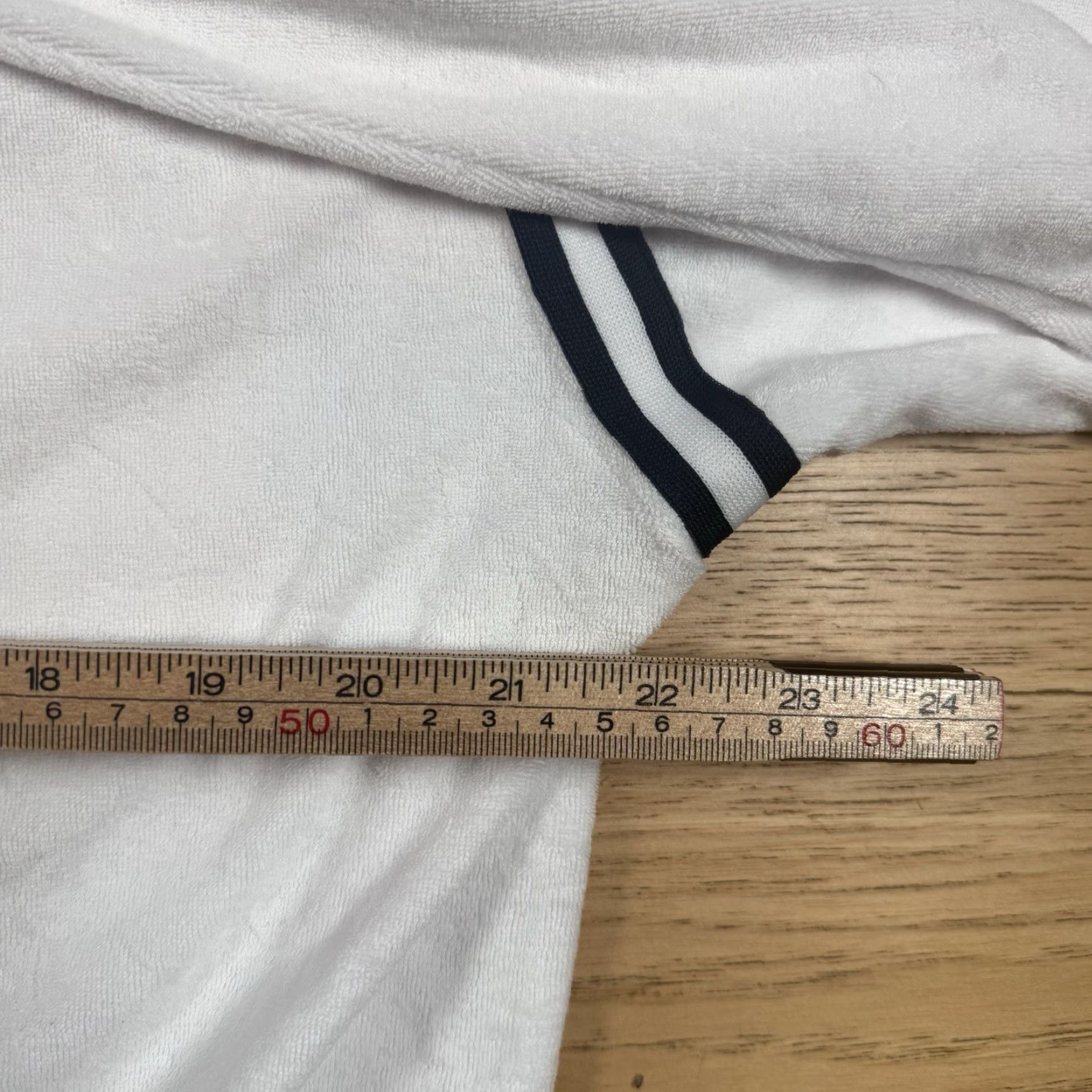 Vintage VINTAGE BoGey Boys Quarter Zip Terrycloth Polo Sweater Mens M White Navy NWOT Size US M / EU 48-50 / 2 - 6 Thumbnail
