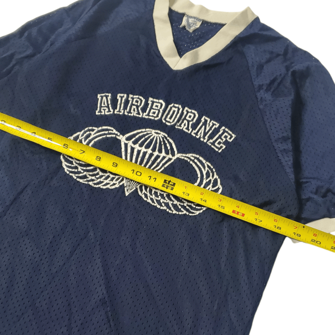 Vintage 90s Airborne Ringer Jersey Size US M / EU 48-50 / 2 - 5 Thumbnail