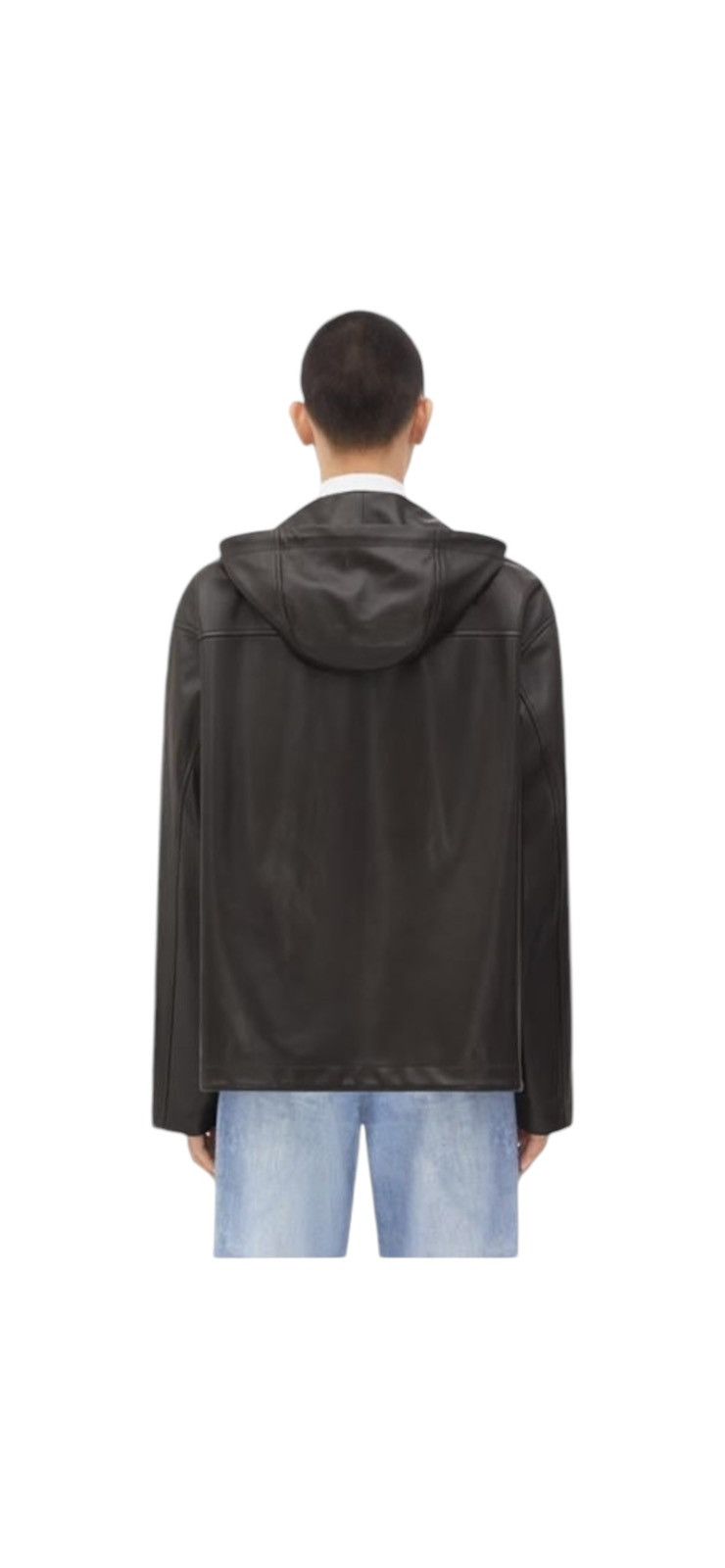 Bottega Veneta BOTTEGA VENETA LEATHER HOODED JACKET Size US L / EU 52-54 / 3 - 3 Thumbnail