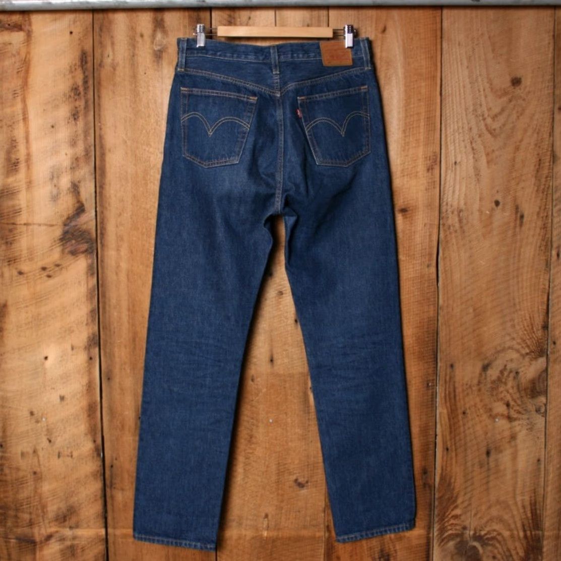 Levi's LEVI'S 501 Jeans Denim 100% Cotton Blue Sz. 30x32 Womens Inseam 32" High Rise Selvedge Vintage Big E Straight Size 24" / US 00 / IT 34 - 4 Thumbnail