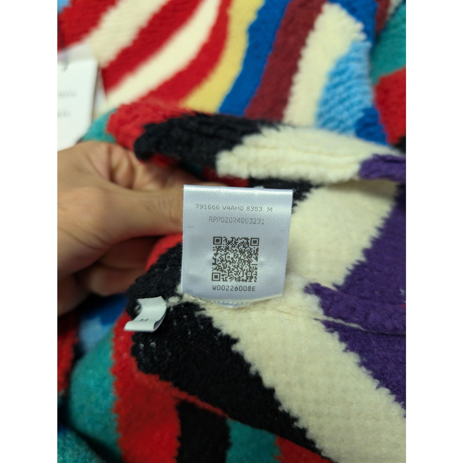 Bottega Veneta o1rshd1 Striped Loopy Knit Wool-Blend Sweater in Multicolor Size US M / EU 48-50 / 2 - 22 Thumbnail
