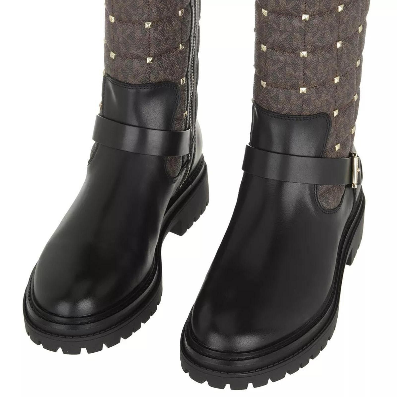 Michael Kors Michael Kors Women's Boots Layton Bootie Brown/Black 8 M NEW Size US 8 / IT 38 - 2 Thumbnail