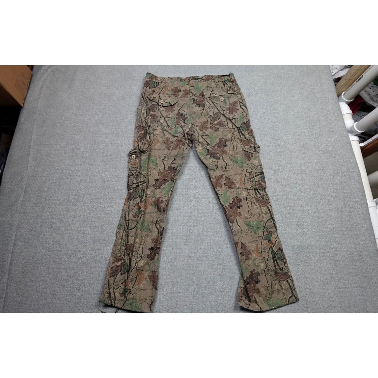 AMO Vintage Camo Pants Men's XL 38x32 Brown Lightweight Chino Workwear 5-Pocket Cargo Relaxed Straight Moisture Lightweight Size US 36 / EU 52 - 4 Thumbnail