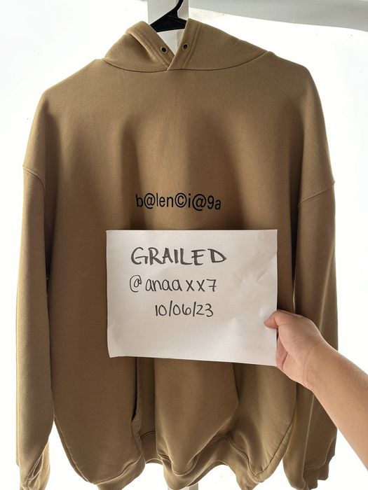 Tan discount balenciaga hoodie