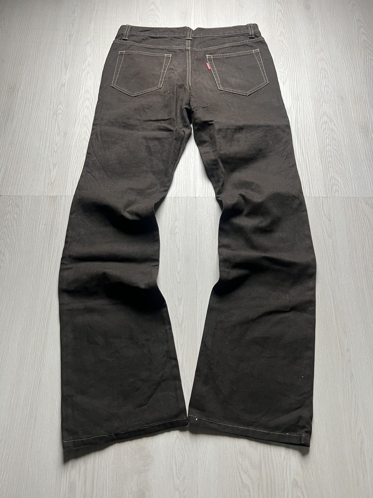 Tornado Mart Tornado Mart Brown Flared Jeans Size US 32 / EU 48 - 2 Thumbnail