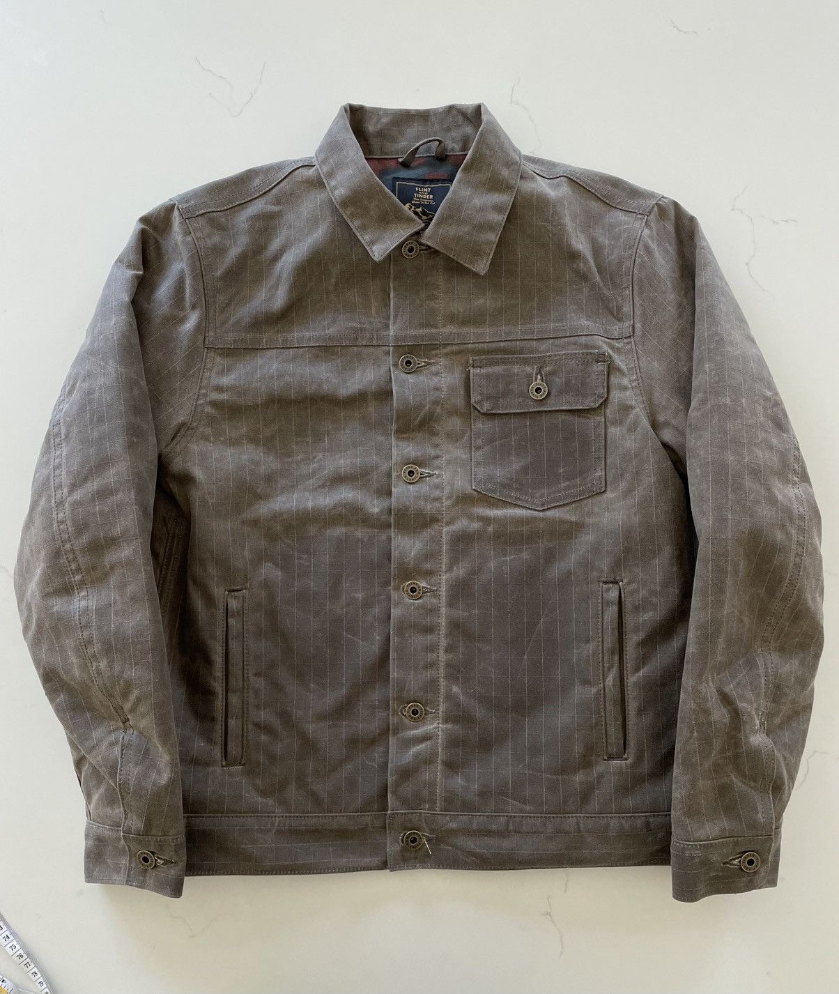Flint And Tinder Flint and Tinder Waxed Ripstop Trucker Jacket Limited - S Size US S / EU 44-46 / 1 - 2 Thumbnail