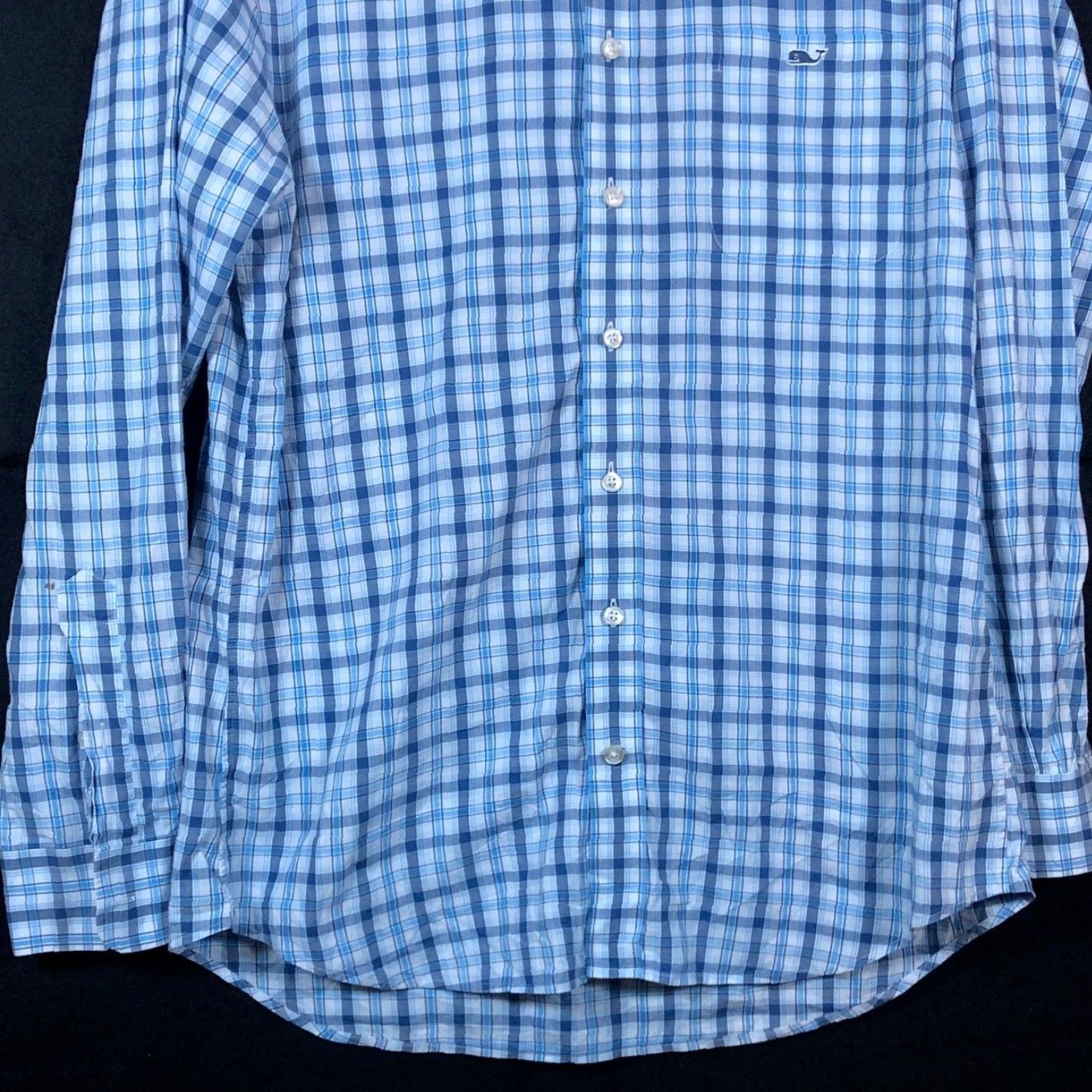 Vineyard Vines Vineyard Vines Shirt Men Plaid Blue Collared Slim Fit Tucker 100% Cotton Medium Size US M / EU 48-50 / 2 - 3 Thumbnail