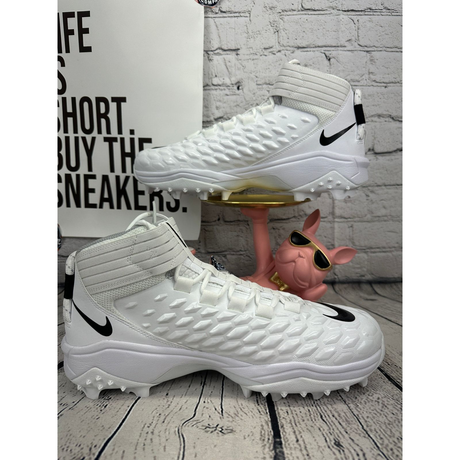 Nike Nike Force Savage Pro 2 Shark Football Cleat Mens 13.5 White Size US 14 / EU 47 - 6 Thumbnail