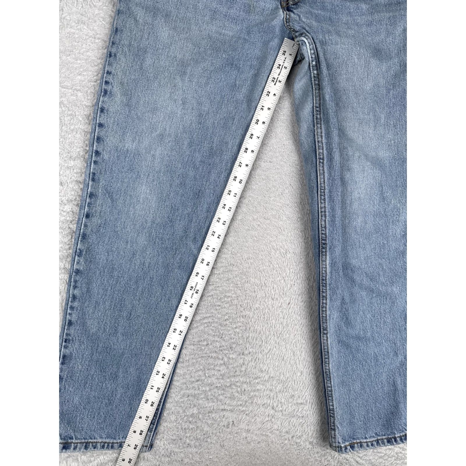 Levi's Levi's 550 Relaxed Tapered Jeans Womens 12 Blue Light Wash High Rise Denim 30x30 Size 34" / US 12 / IT 48 - 7 Thumbnail
